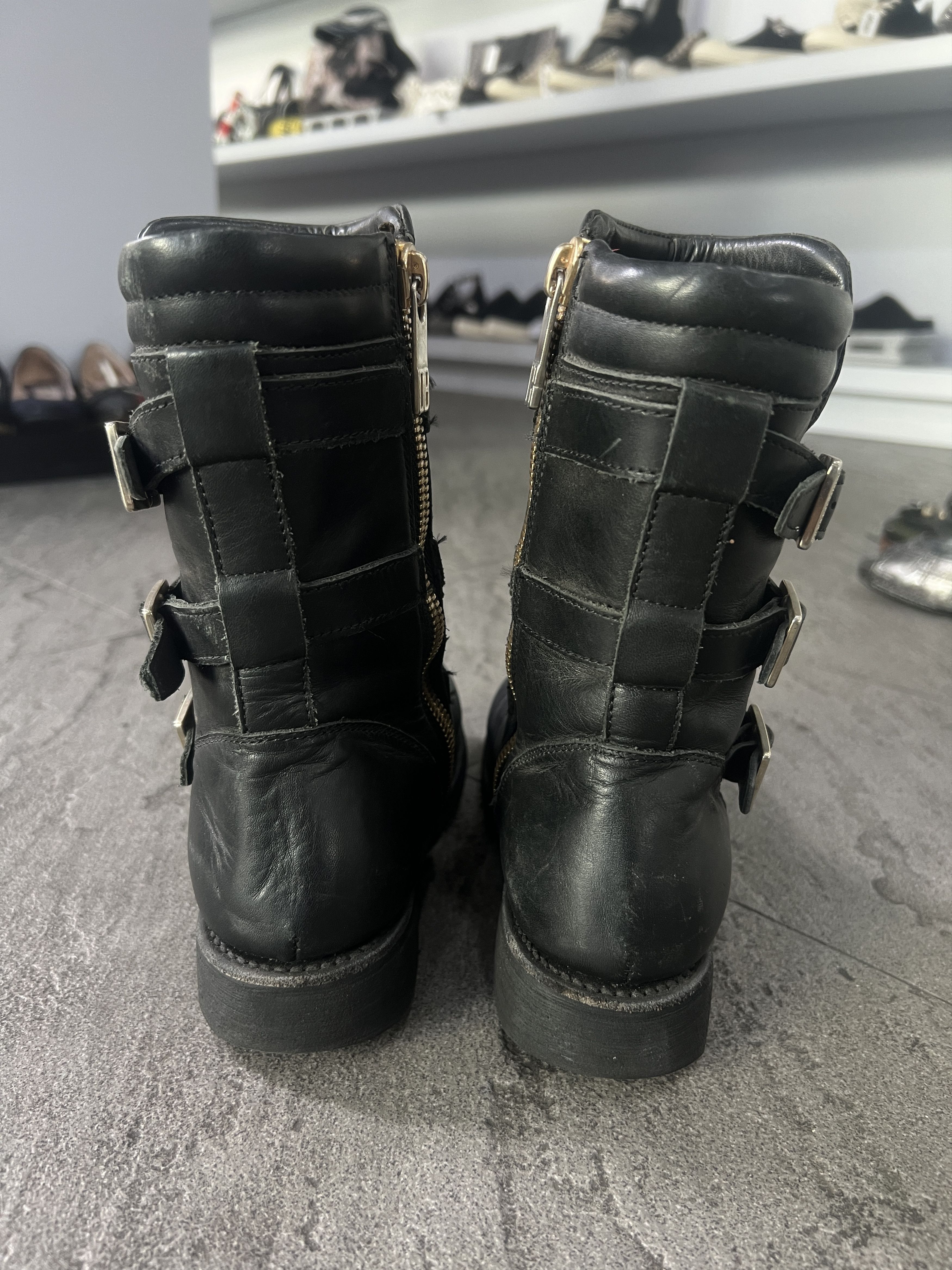 Dirk Bikkembergs Dirk Bikkembergs 3 Strap Leather Biker Boots Black Size US 7 / IT 37 - 6 Thumbnail