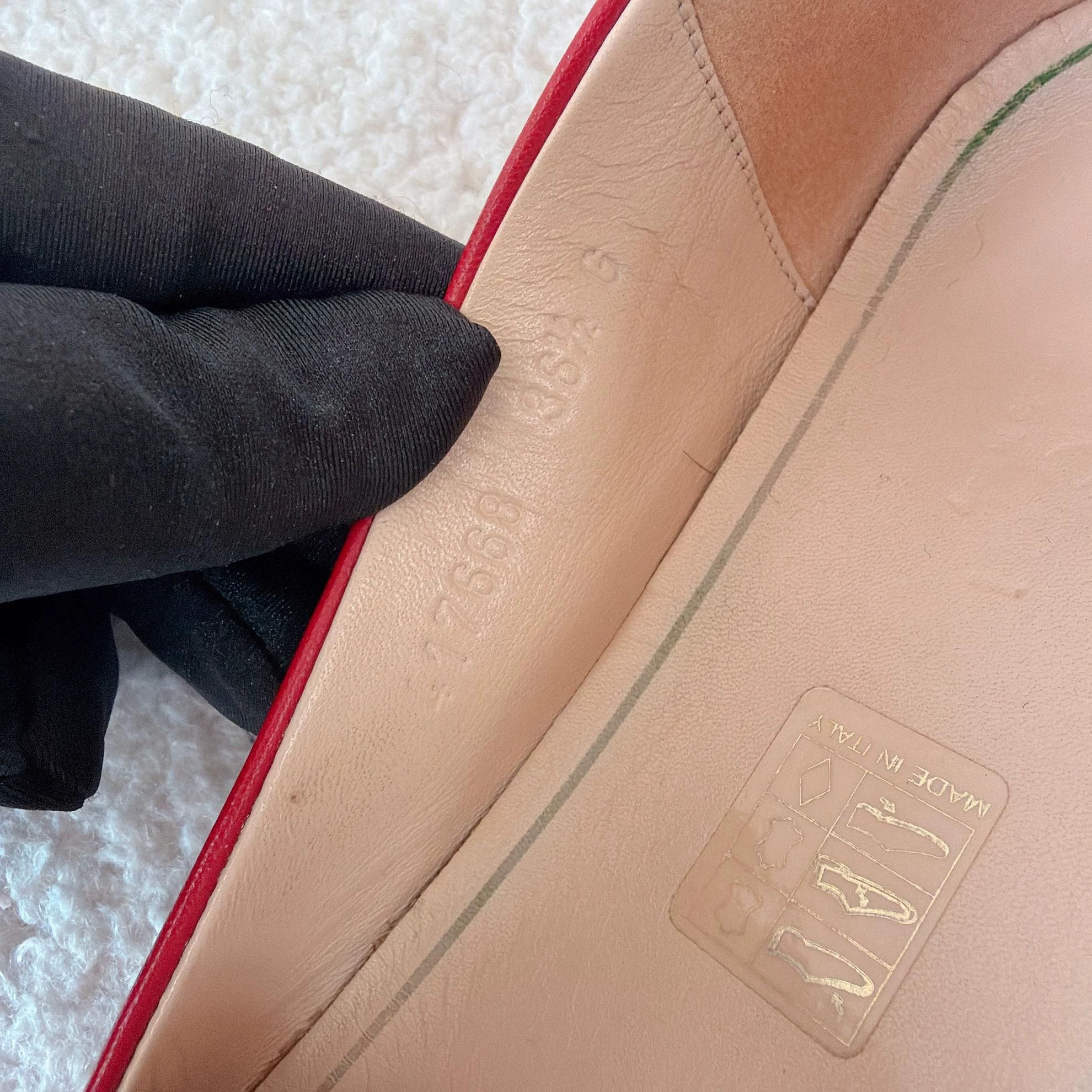 Gucci Gucci red flats Women's 36½ Size US 5.5 / IT 35.5 - 9 Thumbnail