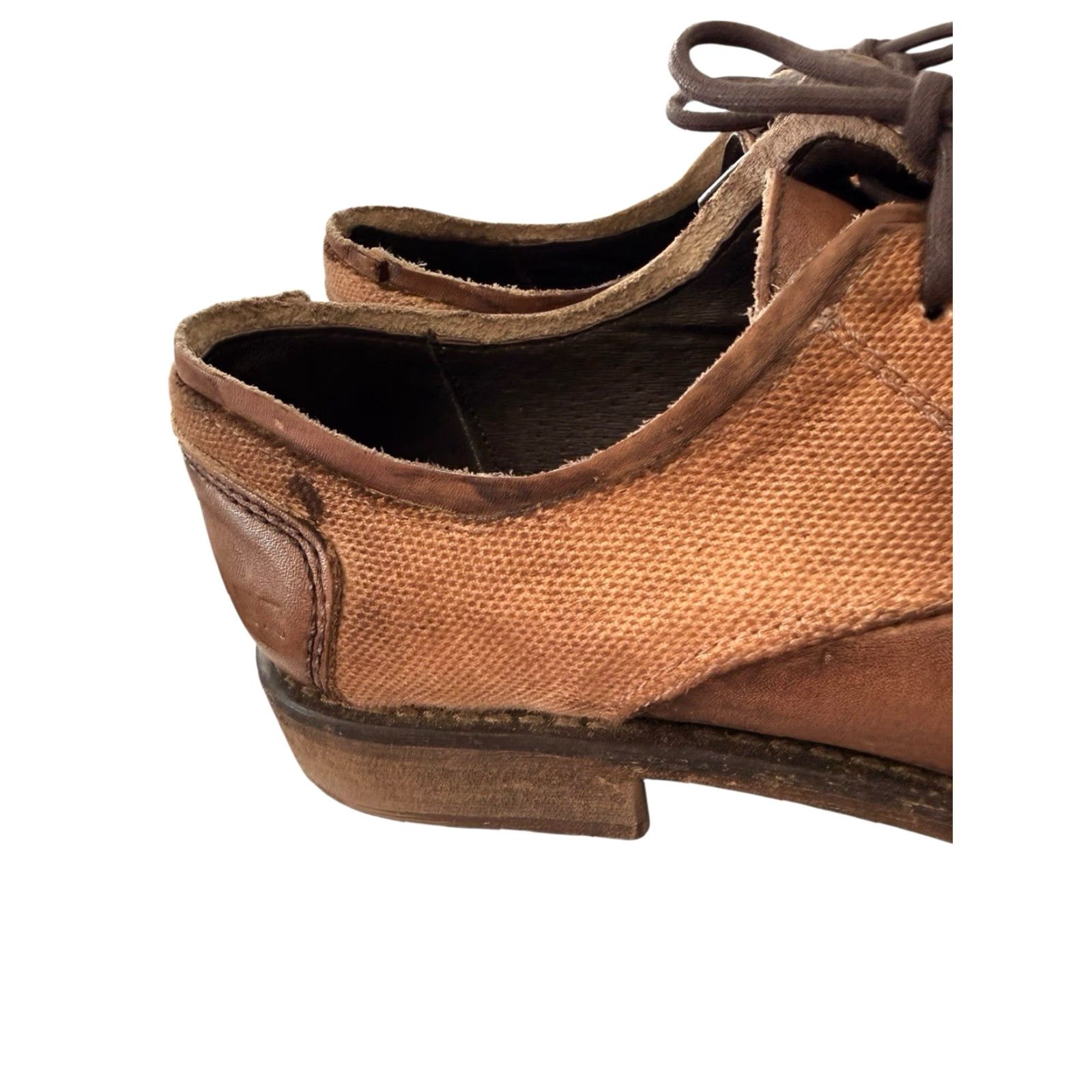 Bed-Stu Derby Shoe Cap Toe Distressed Leather Repeal Men display picture 2