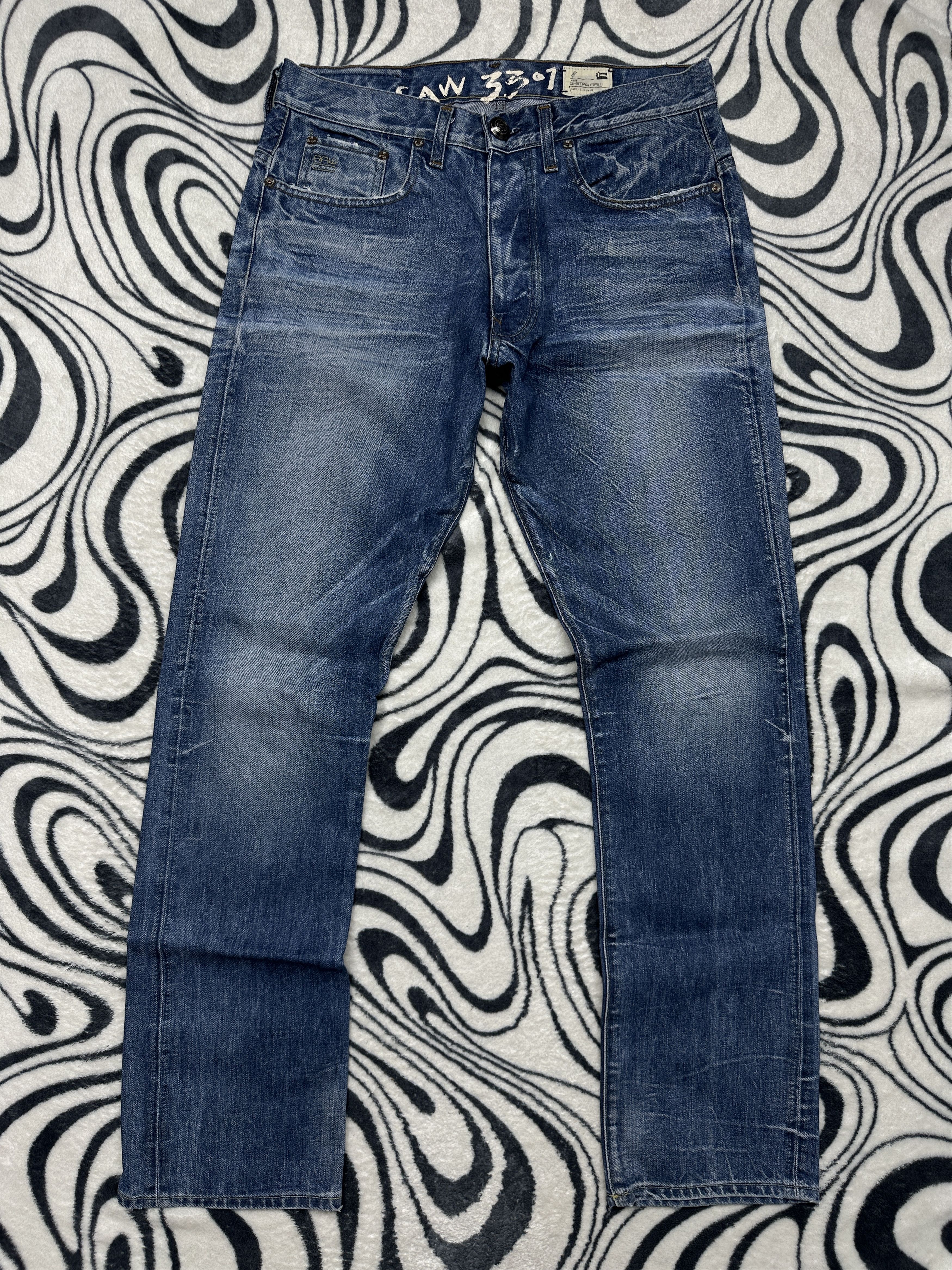 G-Star G Star Raw 3301 Classic Mens Denim Pants Jeans Size US 34 / EU 50 - 1 Thumbnail