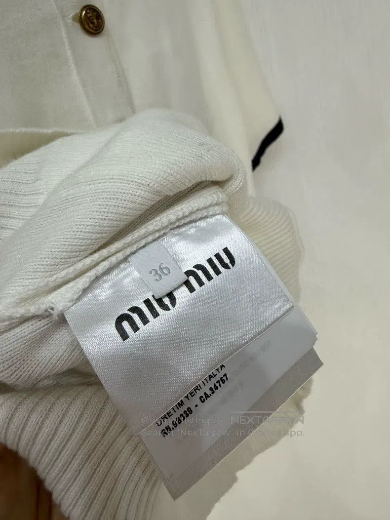 Miu Miu Miu Miu 36 Cardigan short-sleeved shirt Size S / US 4 / IT 40 - 3 Thumbnail