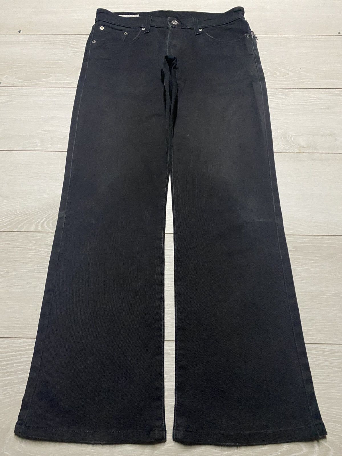 Japanese Brand Vintage Edwin 503 Black Denim Distressed Loose Jeans Size US 32 / EU 48 - 1 Thumbnail