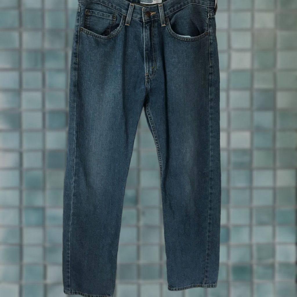 CO Signature Levi's Jeans Mens Regular Straight Blue Denim 34X34 Belt Loops 5-Pocket 100% Cotton Medium Wash Casual Wear Size US 34 / EU 50 - 1 Thumbnail