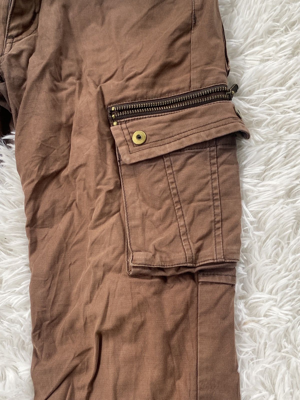 Other 🔥RARE 🔥Klein Plus Homme dual tone Distressed Cargo pant Size US 31 - 8 Thumbnail