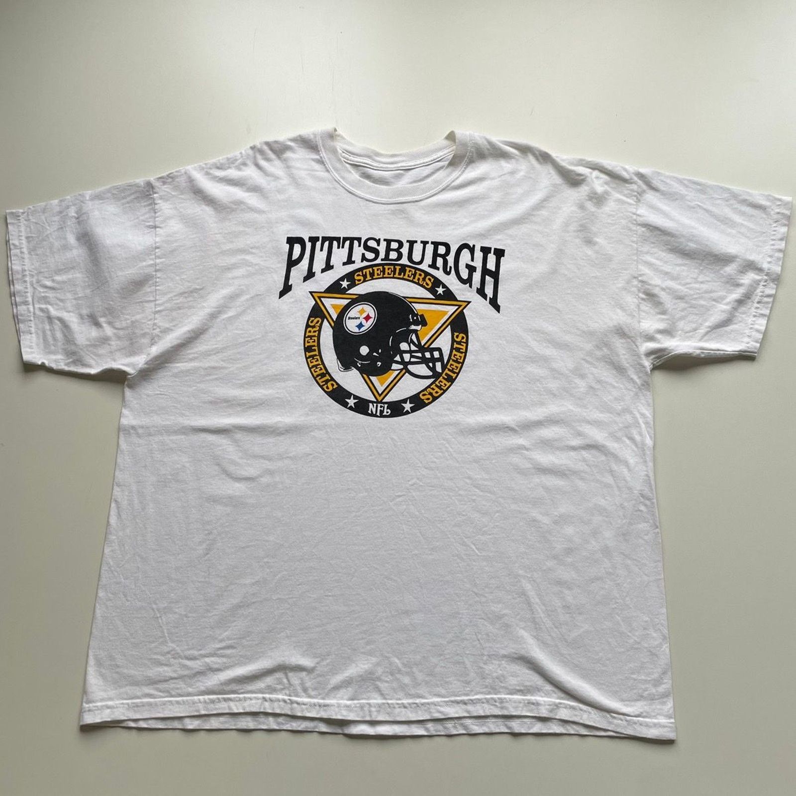NFL Vintage Y2K Pittsburgh Steelers NFL Logo T Shirt XXL White Size US XXL / EU 58 / 5 - 1 Thumbnail