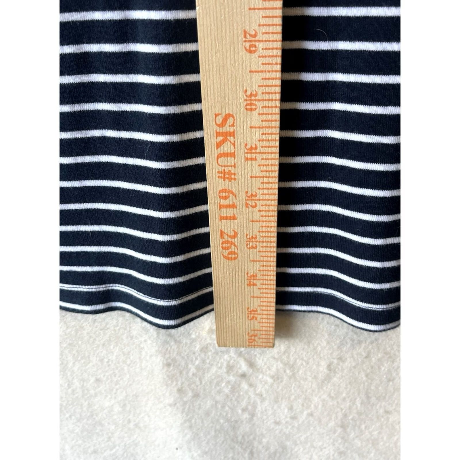 Tommy Hilfiger Tommy Hilfiger Womens XL Coastal Navy Striped Shirt Dress Nautical Preppy Size XL / US 12-14 / IT 48-50 - 4 Thumbnail