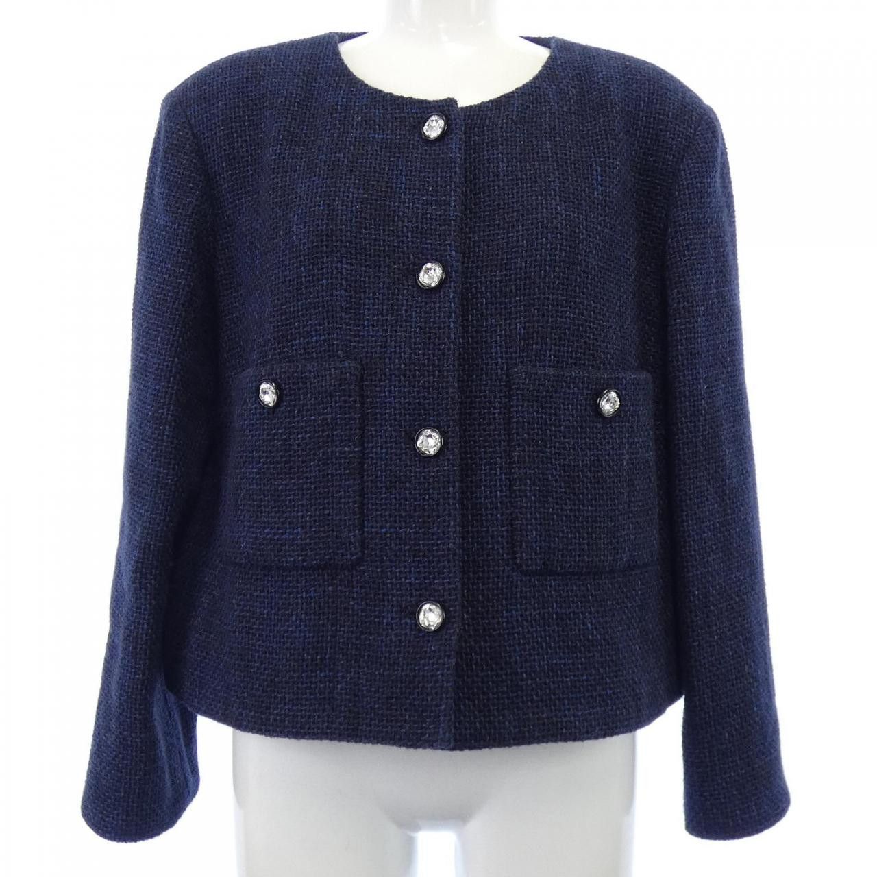 Chanel Chanel Chanel Collarless Jacket Others Outerwear P71190V37139 DUTY FREE for USA Size ONE SIZE - 1 Thumbnail