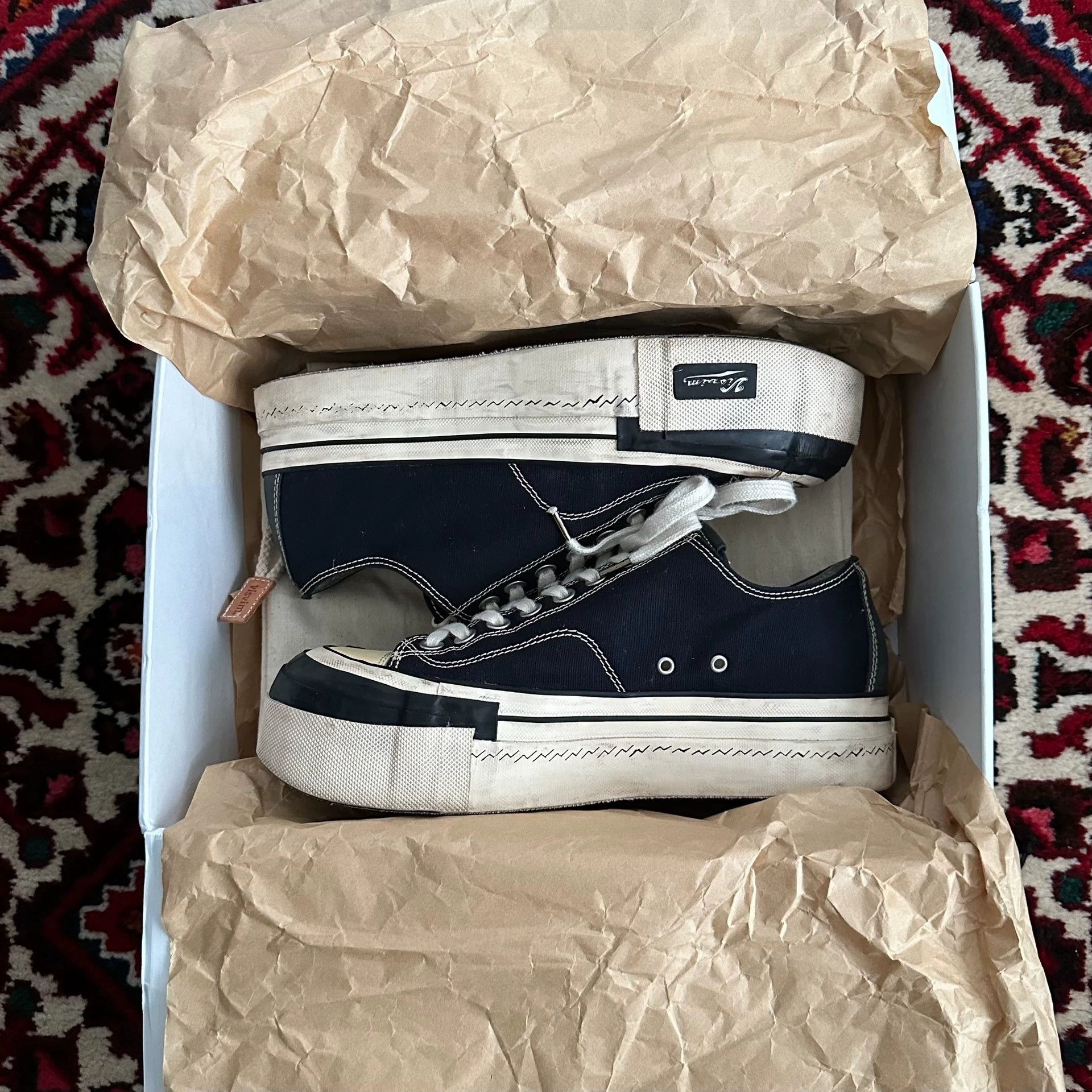 Visvim visvim 21aw skagway canvas sneaker 9 navy 95new Size US 9 / EU 42 - 9 Thumbnail