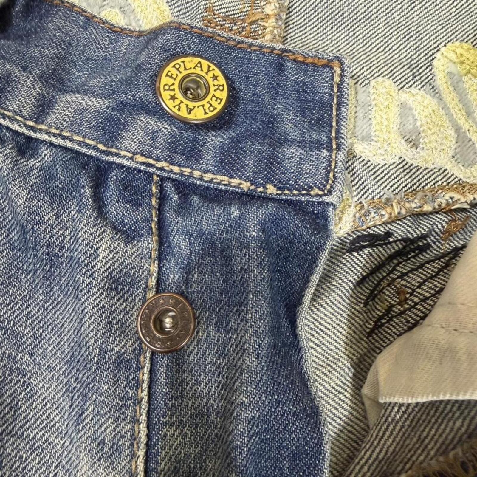 Replay Y2K Replay denim jeans with embroidered design on back Size US 32 / EU 48 - 5 Thumbnail