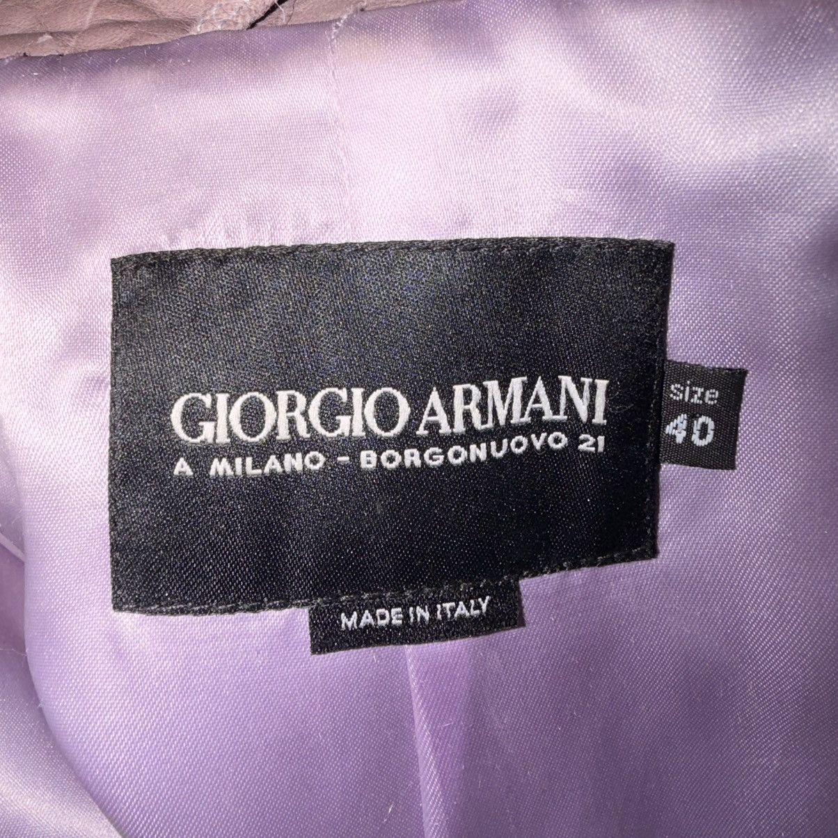 Giorgio Armani Vintage Lambskin Leather Size XS / US 0-2 / IT 36-38 - 3 Thumbnail