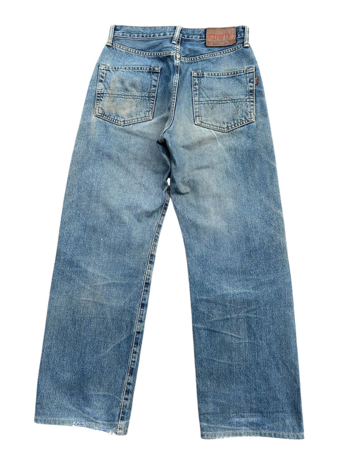 Kapital Vintage Edwin 505 Selvedge Baggy Distressed Dirty Denim Jean Size US 28 / EU 44 - 13 Thumbnail