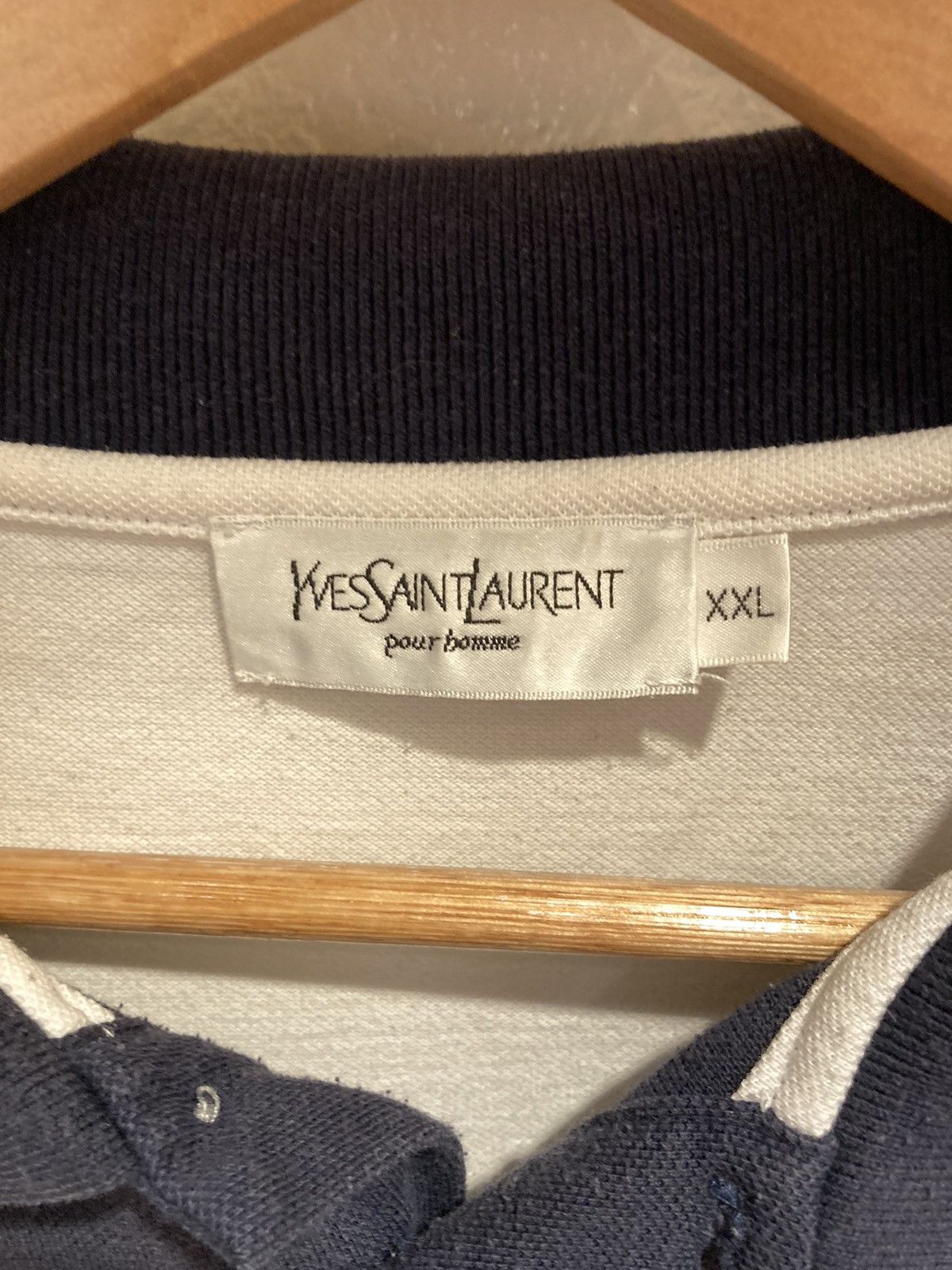 Yves Saint Laurent YSL Pour Homme Polo Size US XXL / EU 58 / 5 - 2 Thumbnail