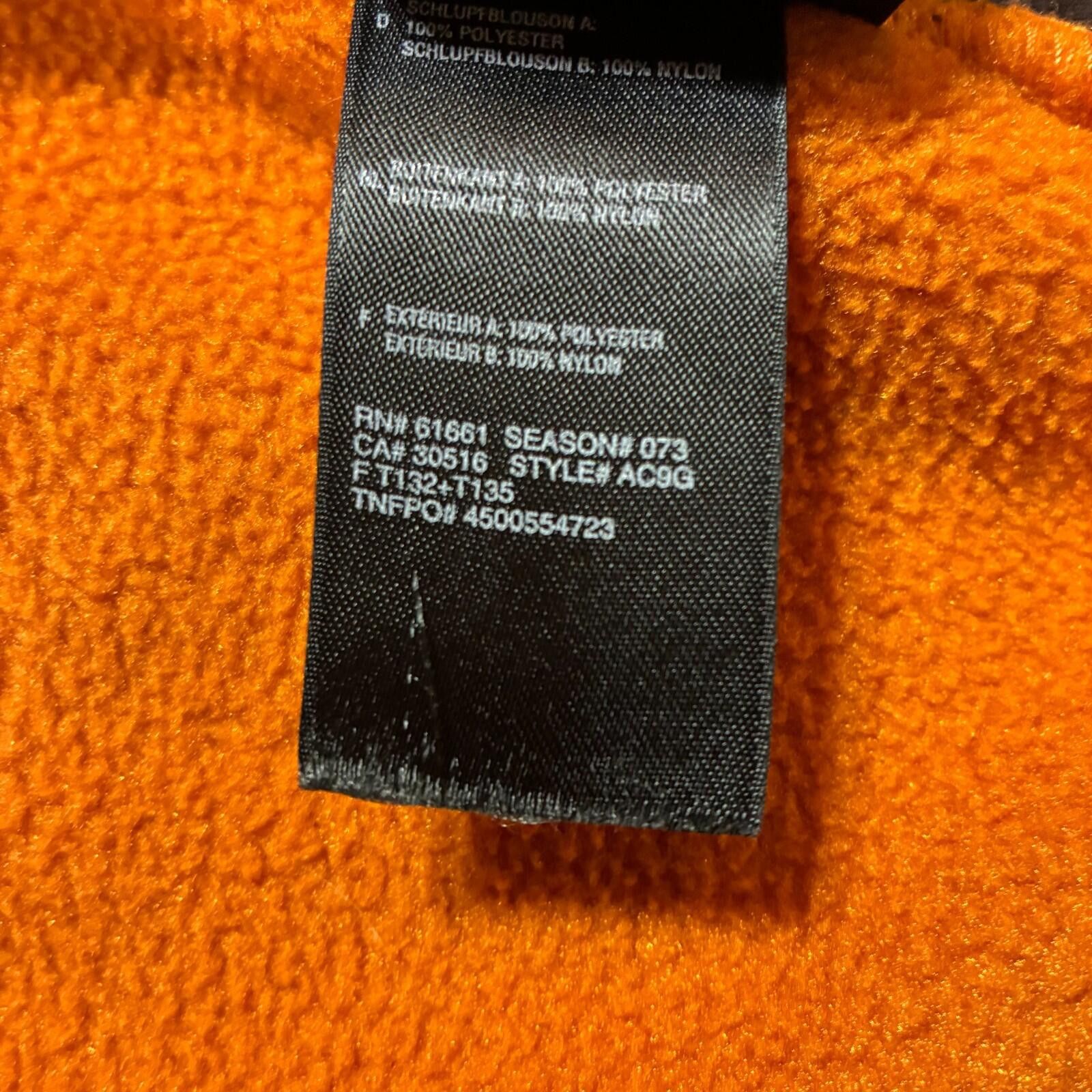 The North Face North Face Denali Boys XL Orange Brown Fleece Jacket 2000s Size US XL / EU 56 / 4 - 5 Thumbnail