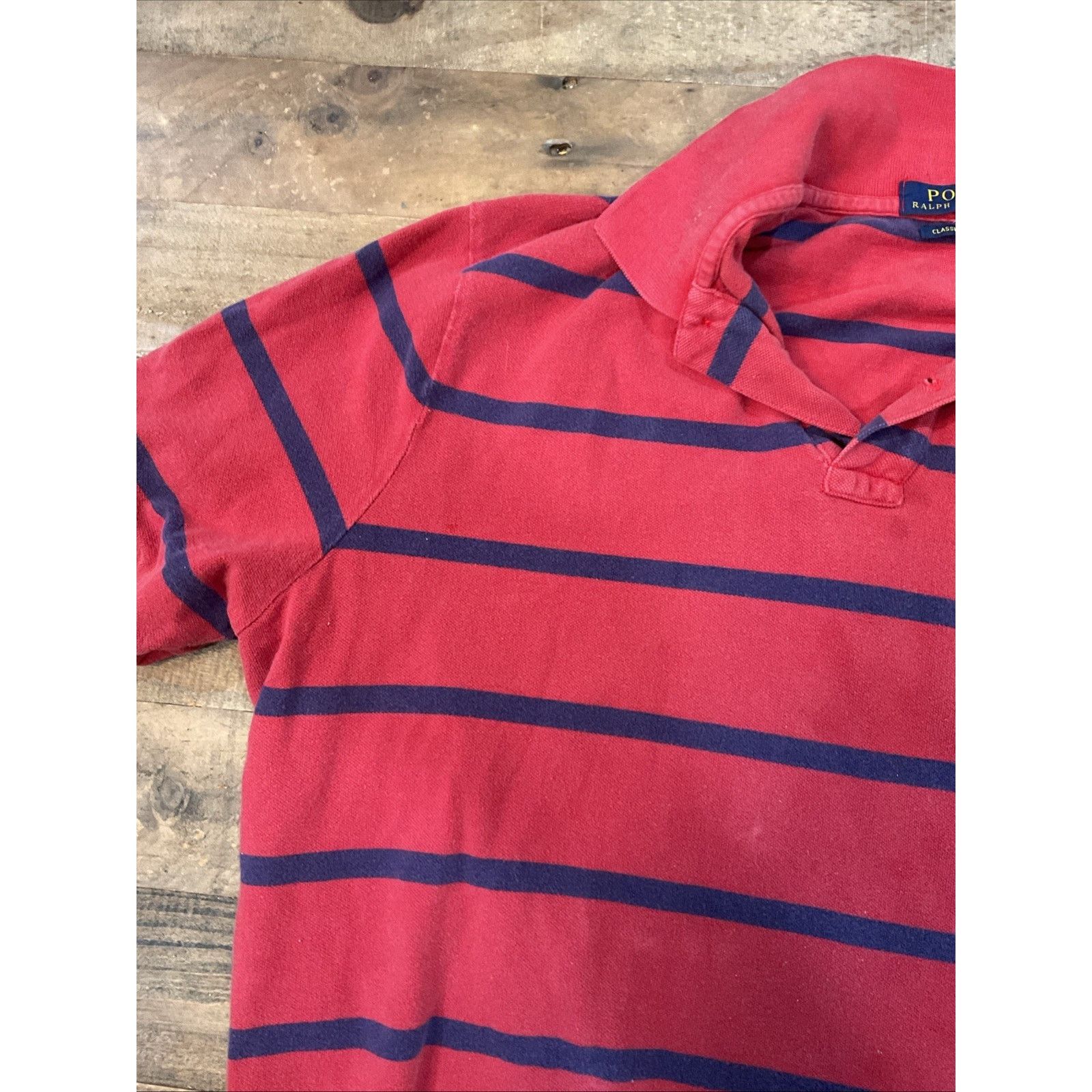 Ralph Lauren Polo Ralph Lauren Men’s XL Red Navy Stripe Classic Fit Size US XL / EU 56 / 4 - 6 Thumbnail
