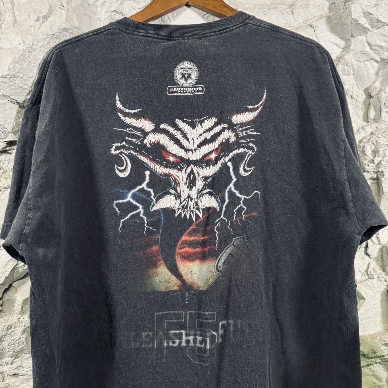 WWF Vintage Y2K WWF Brock Lesnar Unleashed Fury F5 T-Shirt Size US XXL / EU 58 / 5 - 2 Thumbnail
