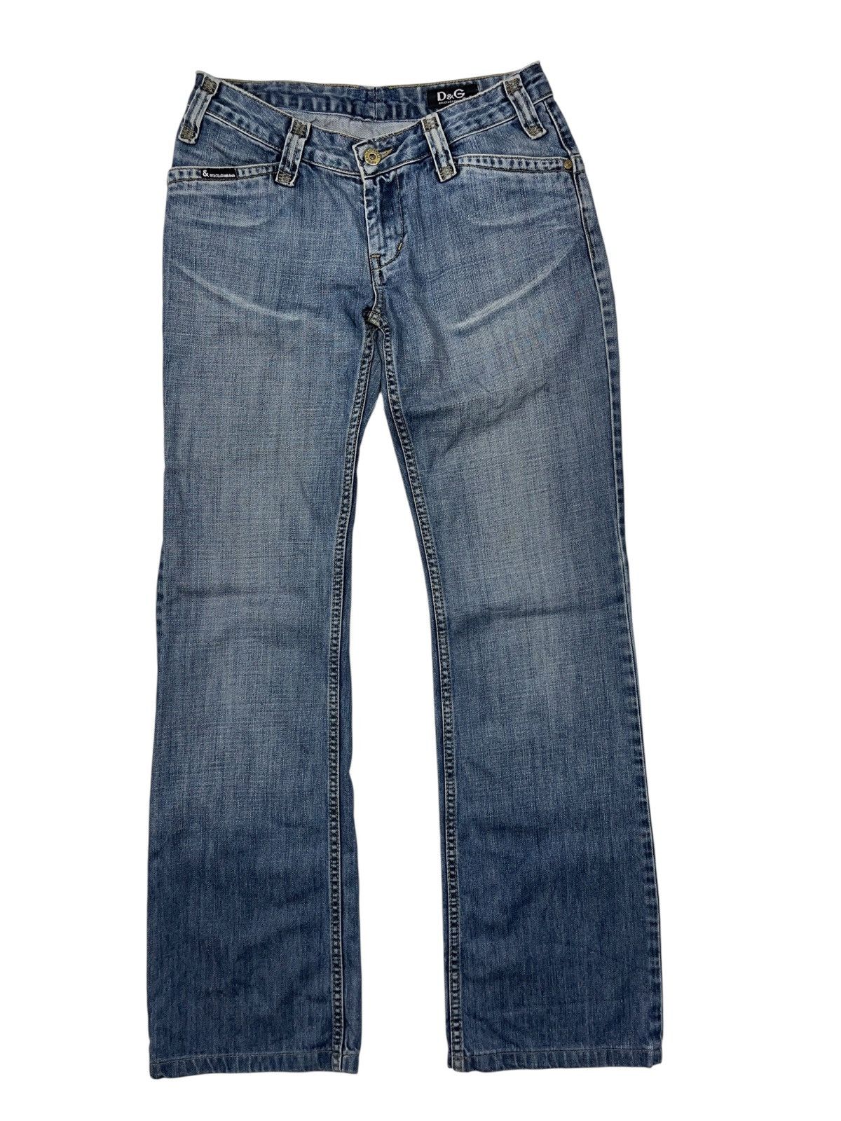 Dolce & Gabbana Vintage 90s Dolce & Gabbana Embroidered Logo Jeans y2k Size 29" - 2 Thumbnail