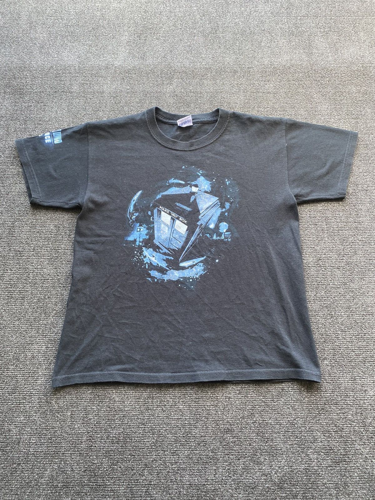 Band Tees 🔥00s Doctor Who Police Public Call Box black top Size M / US 6-8 / IT 42-44 - 1 Thumbnail