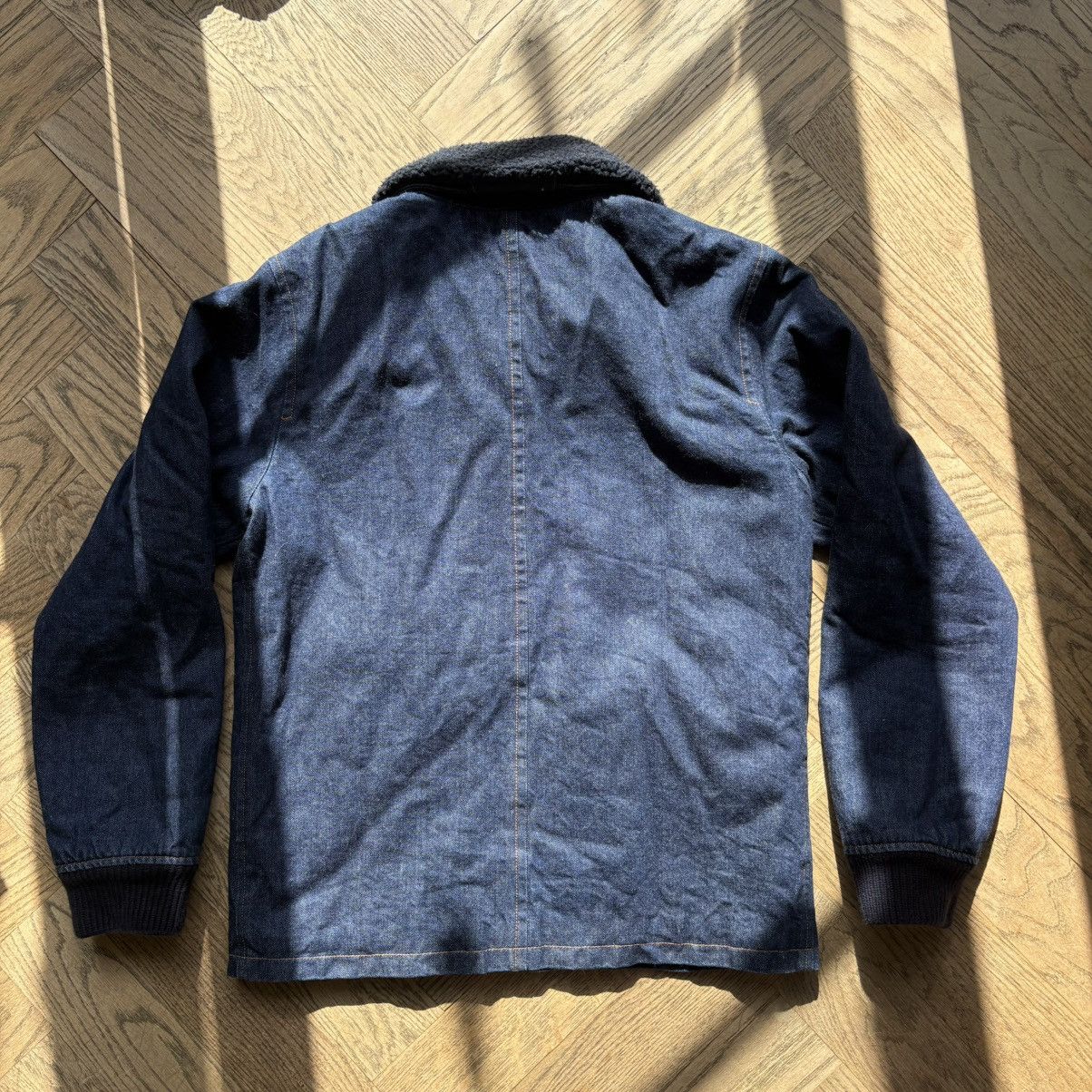 A.P.C. Denim bomber jacket with faux fur removable collar Size US M / EU 48-50 / 2 - 7 Thumbnail