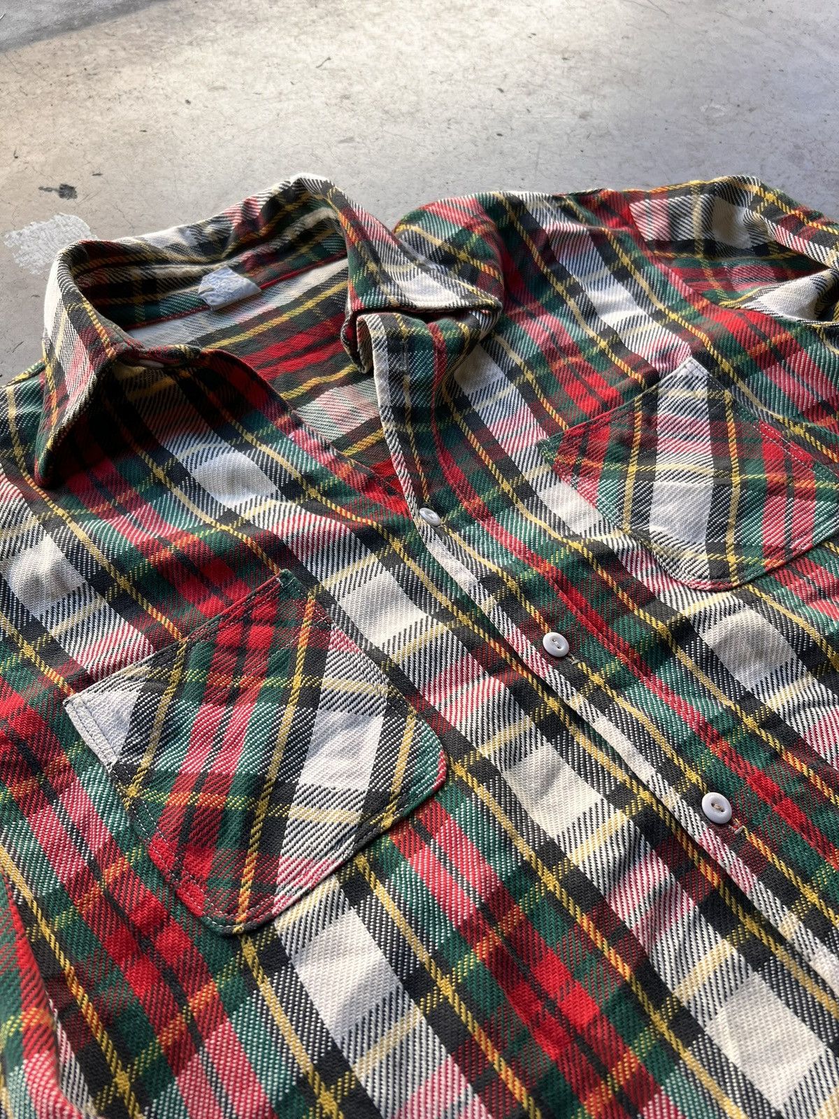 Other × Vintage *VINTAGE* DISTRESSTED FLANNEL Size US L / EU 52-54 / 3 - 4 Thumbnail