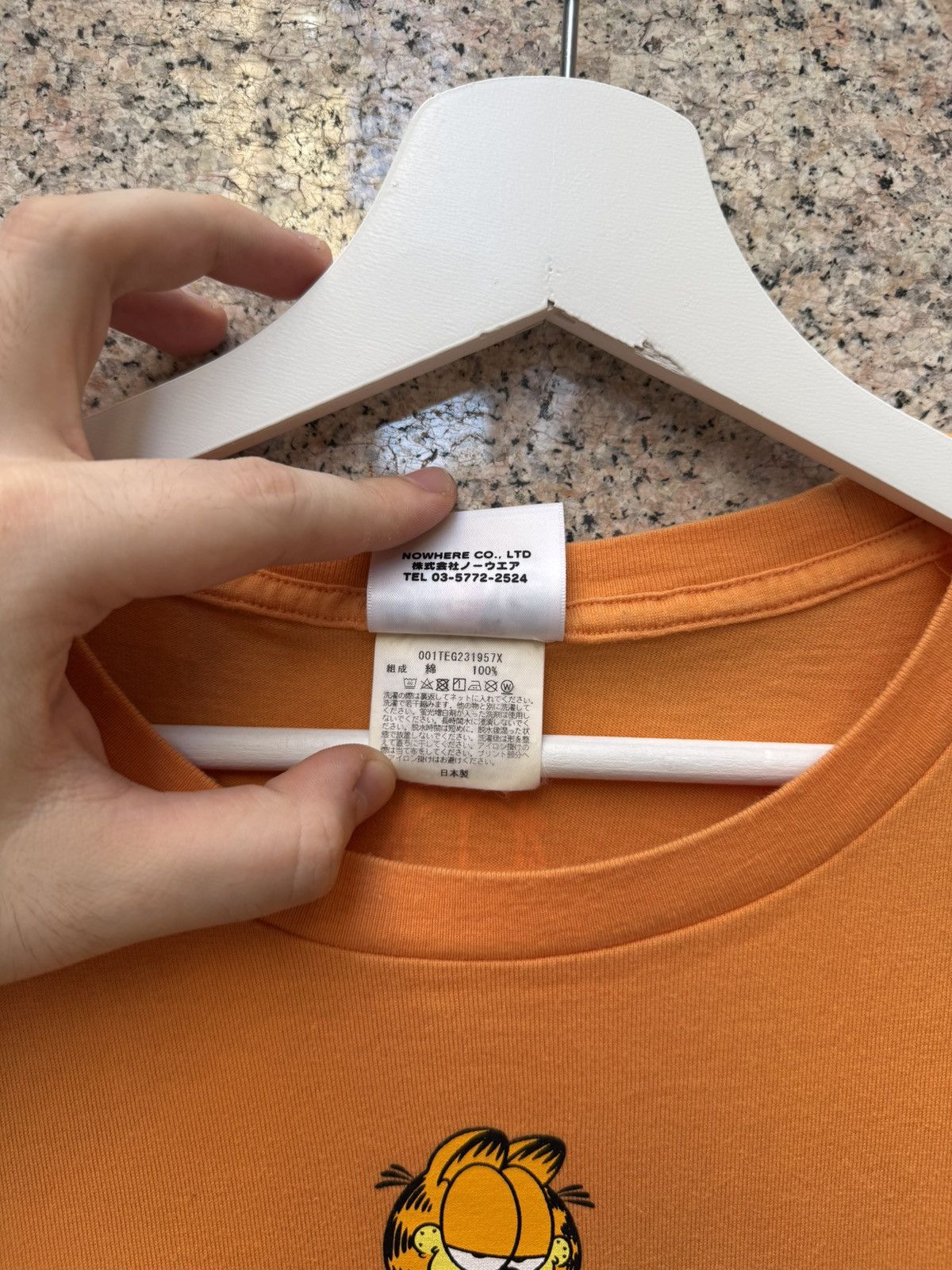 Bape A bathing ape BAPE X Garfield tee orange L Size US L / EU 52-54 / 3 - 5 Thumbnail
