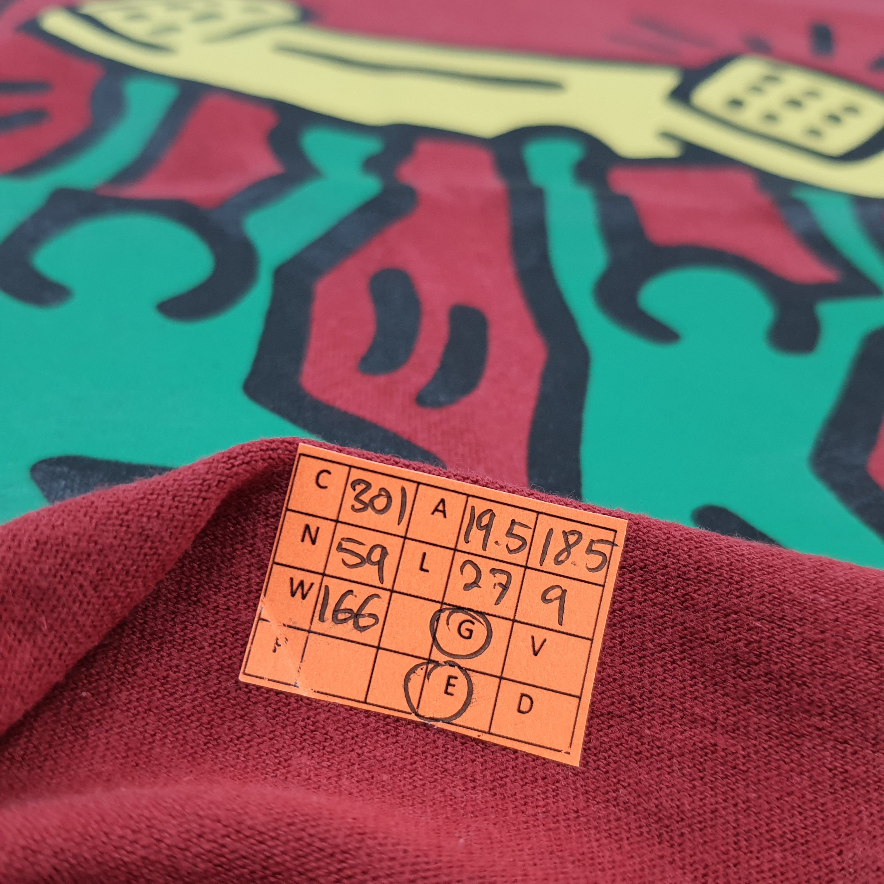 Keith Haring Vintage Keith Haring Doodles Graphic Art Tshirt C301N59 Size US M / EU 48-50 / 2 - 9 Thumbnail