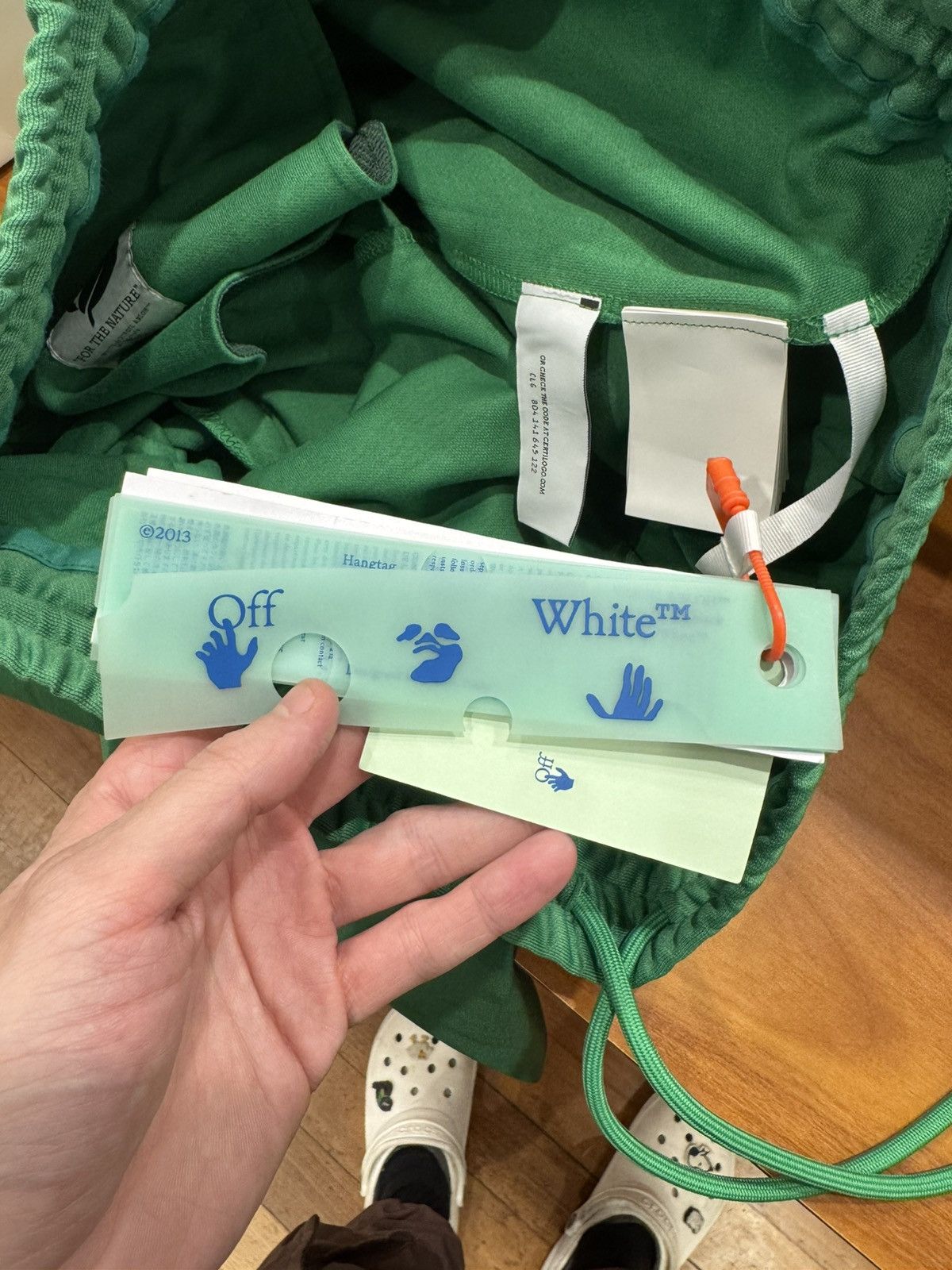 Off-White Off-White Green Eco Track Pants Size US 36 / EU 52 - 8 Thumbnail