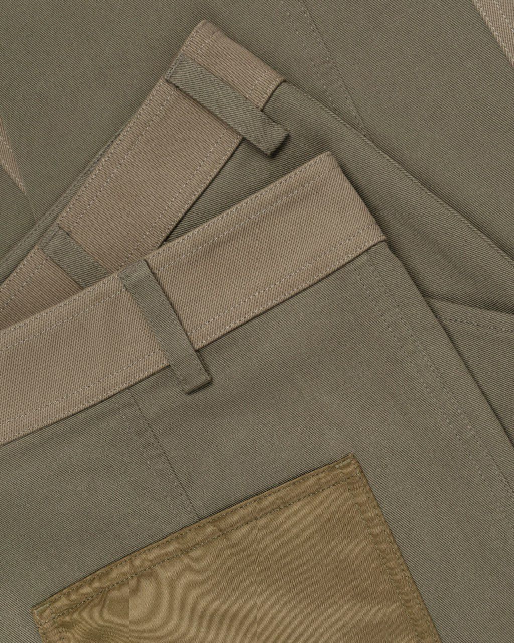 Valentino VALENTINO / Contrast-Panel Patchwork Cotton Trousers Size US 38 / EU 54 - 6 Thumbnail