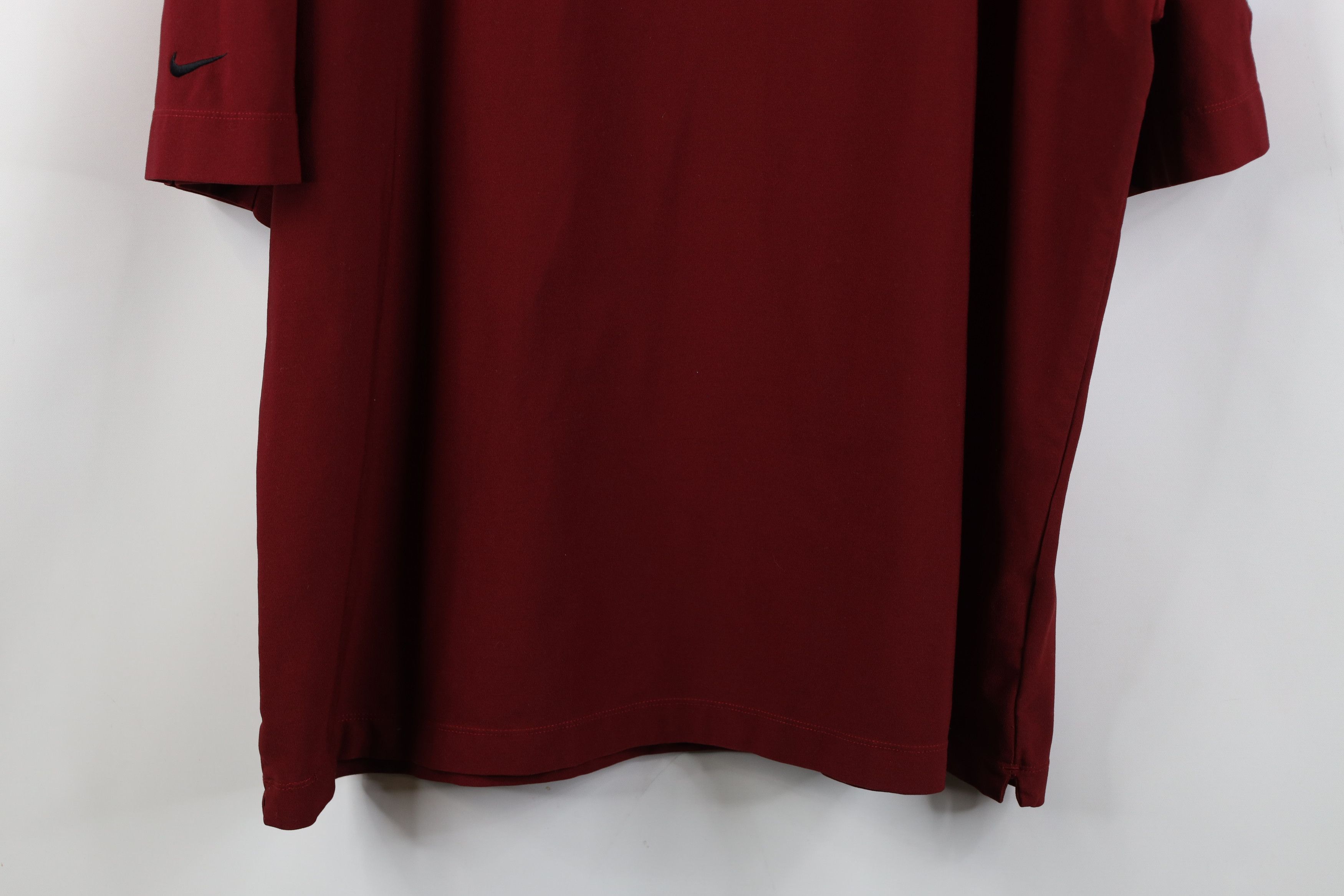 Nike Vintage Nike Golf Mini Swoosh Mock Neck Short Sleeve T-Shirt Size US XXL / EU 58 / 5 - 15 Thumbnail