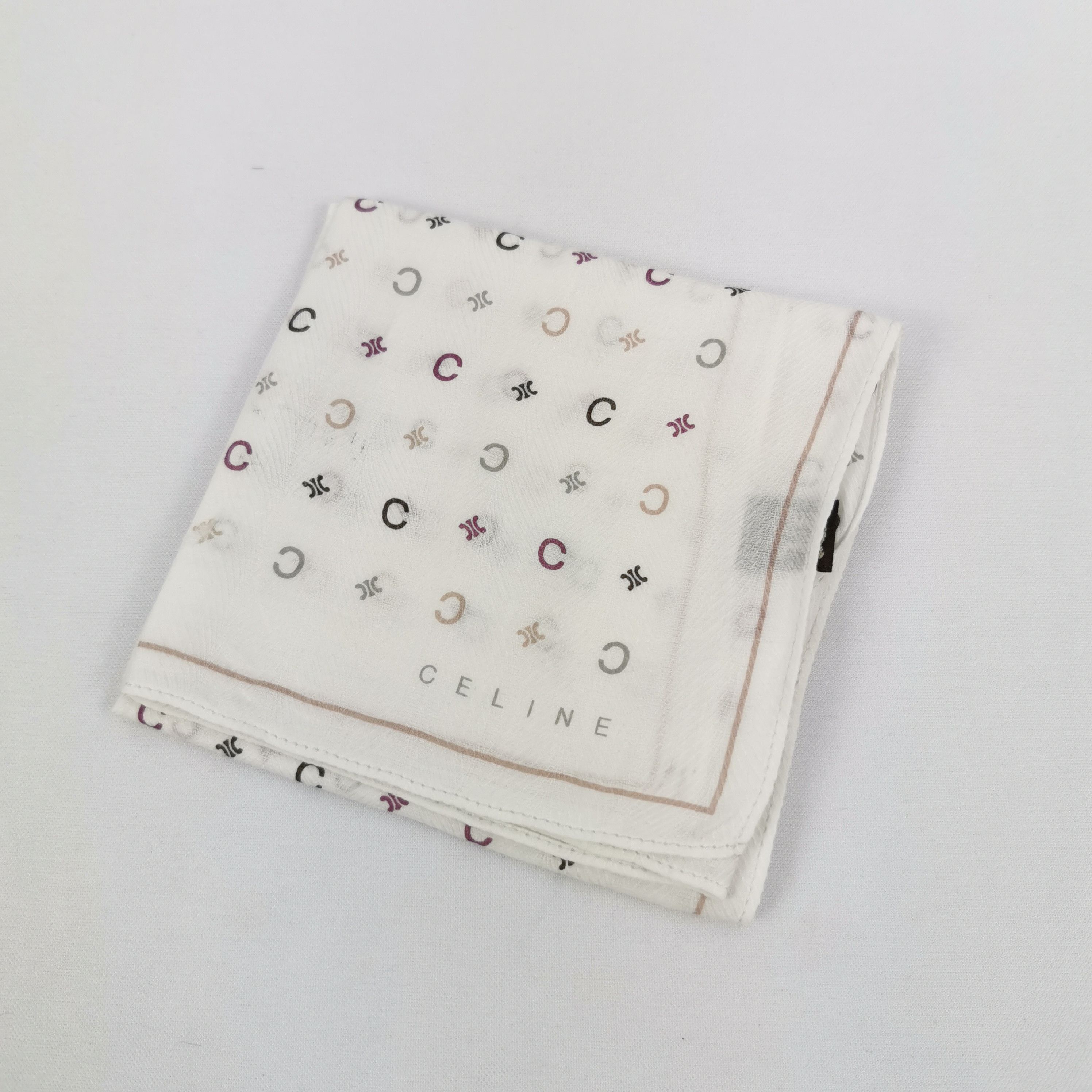 Celine Vintage Celine Handkerchief Pocket Square Bandana Size ONE SIZE - 4 Thumbnail