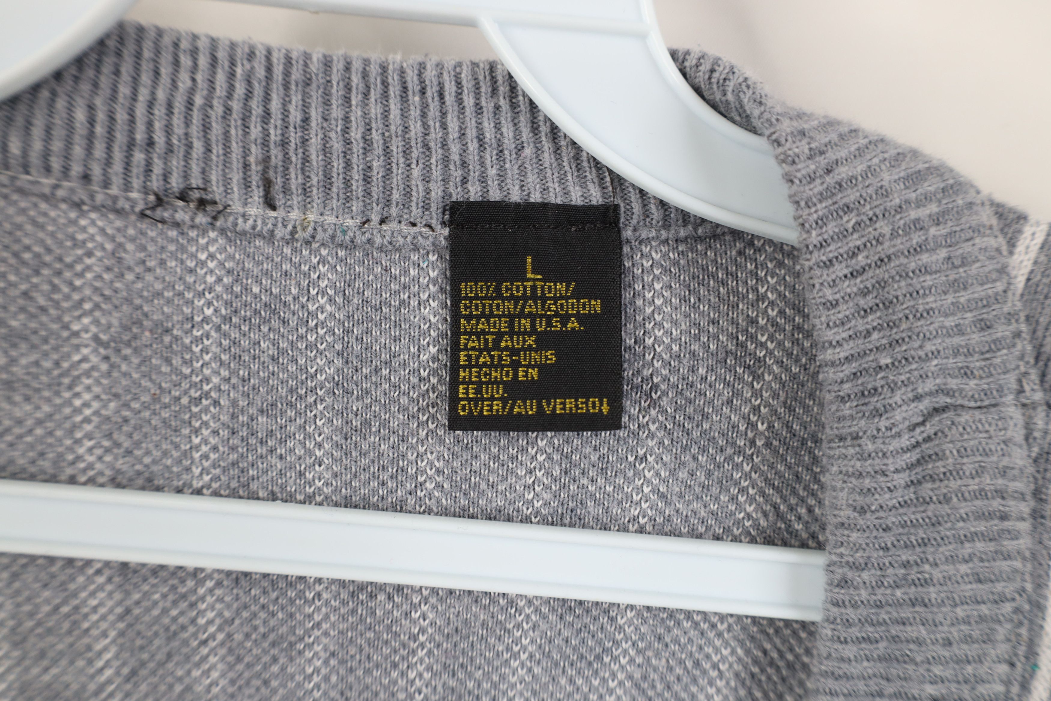Vintage Vintage 90s Streetwear Baggy Knit Cardigan Sweater USA Size L / US 10 / IT 46 - 9 Thumbnail