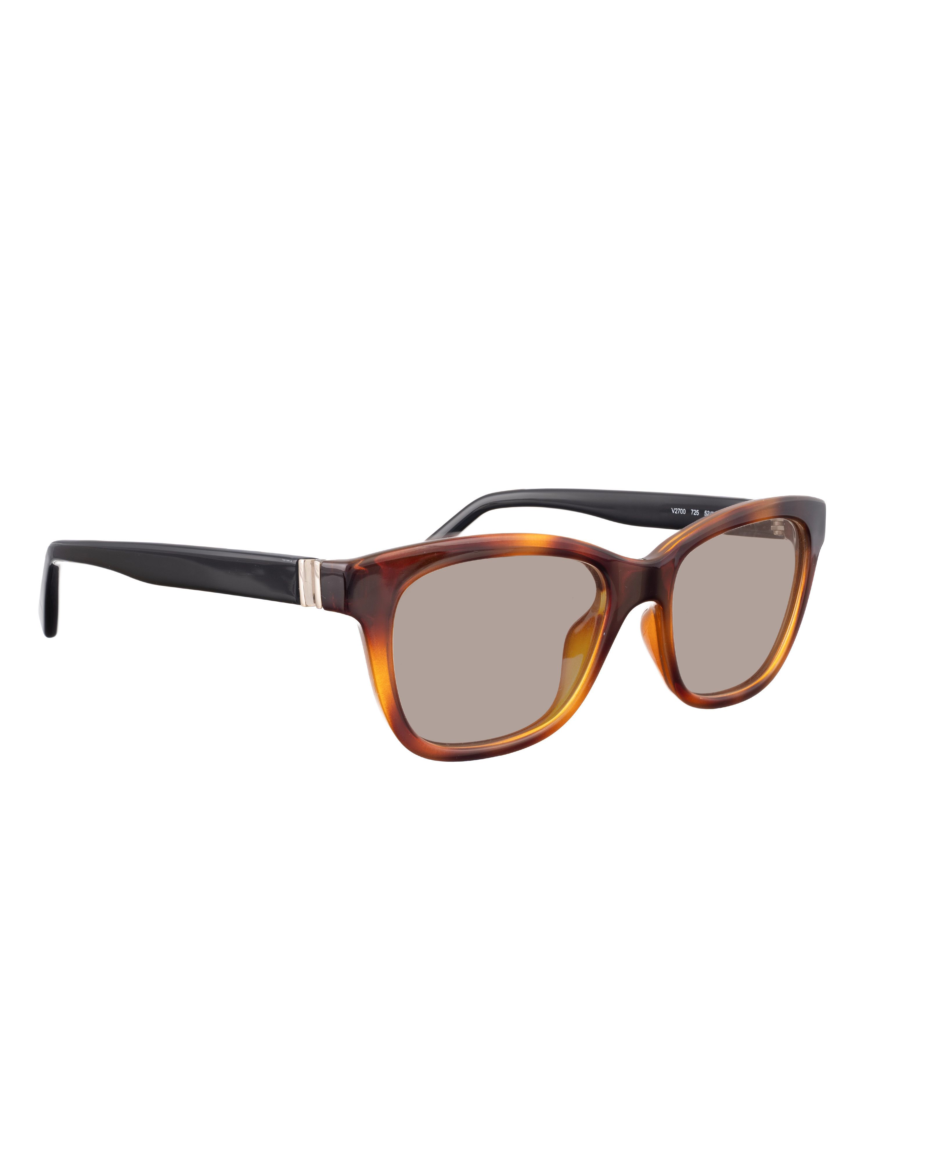 Valentino Valentino 00s Black & Havana Nerd Sunglasses Size ONE SIZE - 2 Thumbnail