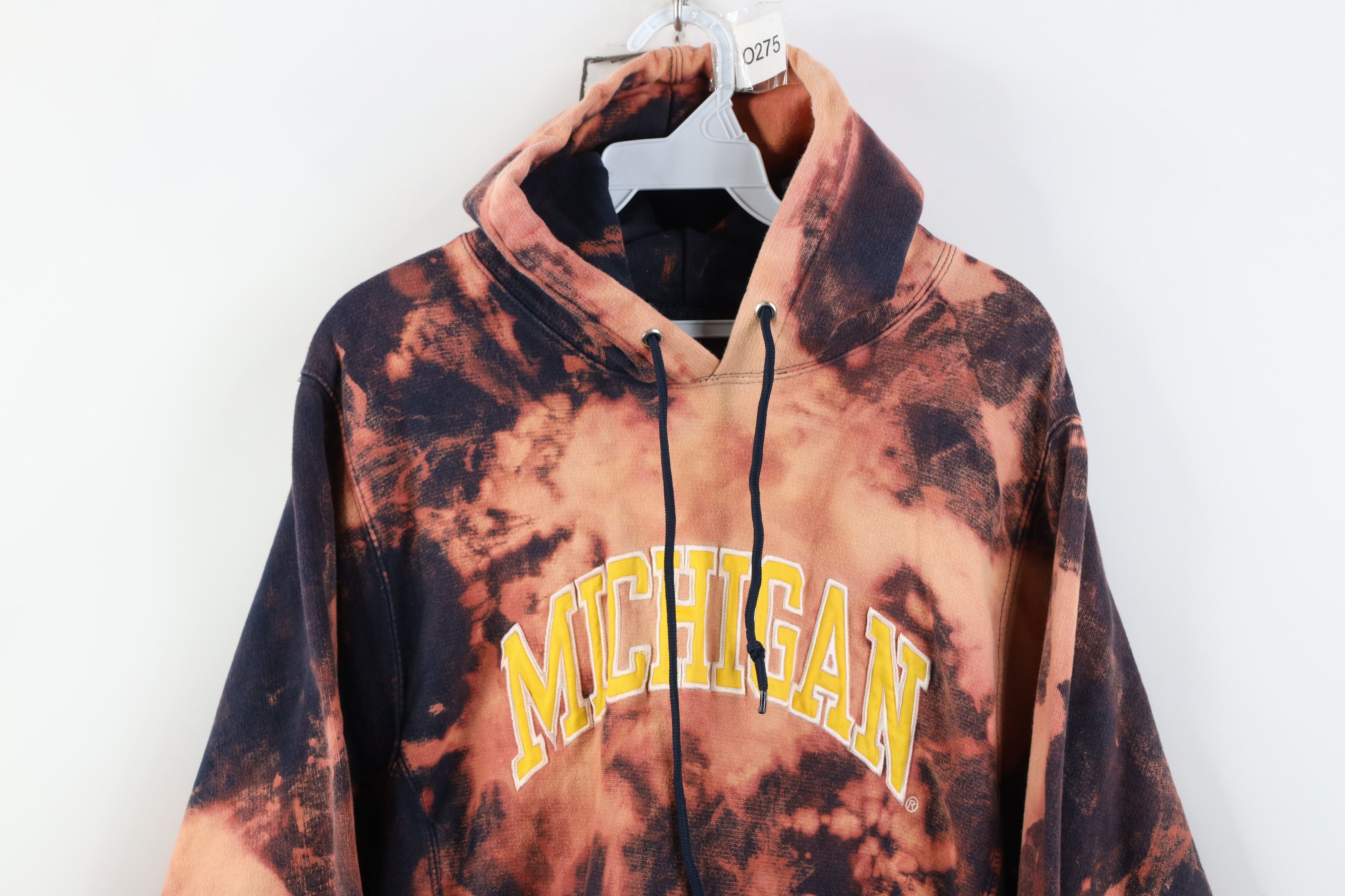 Vintage Vintage 90s Wash Heavyweight University of Michigan Hoodie Size M / US 6-8 / IT 42-44 - 2 Thumbnail