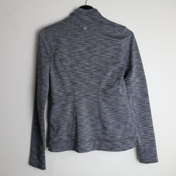 Athleta Athleta Heathered Gray Full Zip Pocket Athleisure Jacket Size S / US 4 / IT 40 - 6 Thumbnail