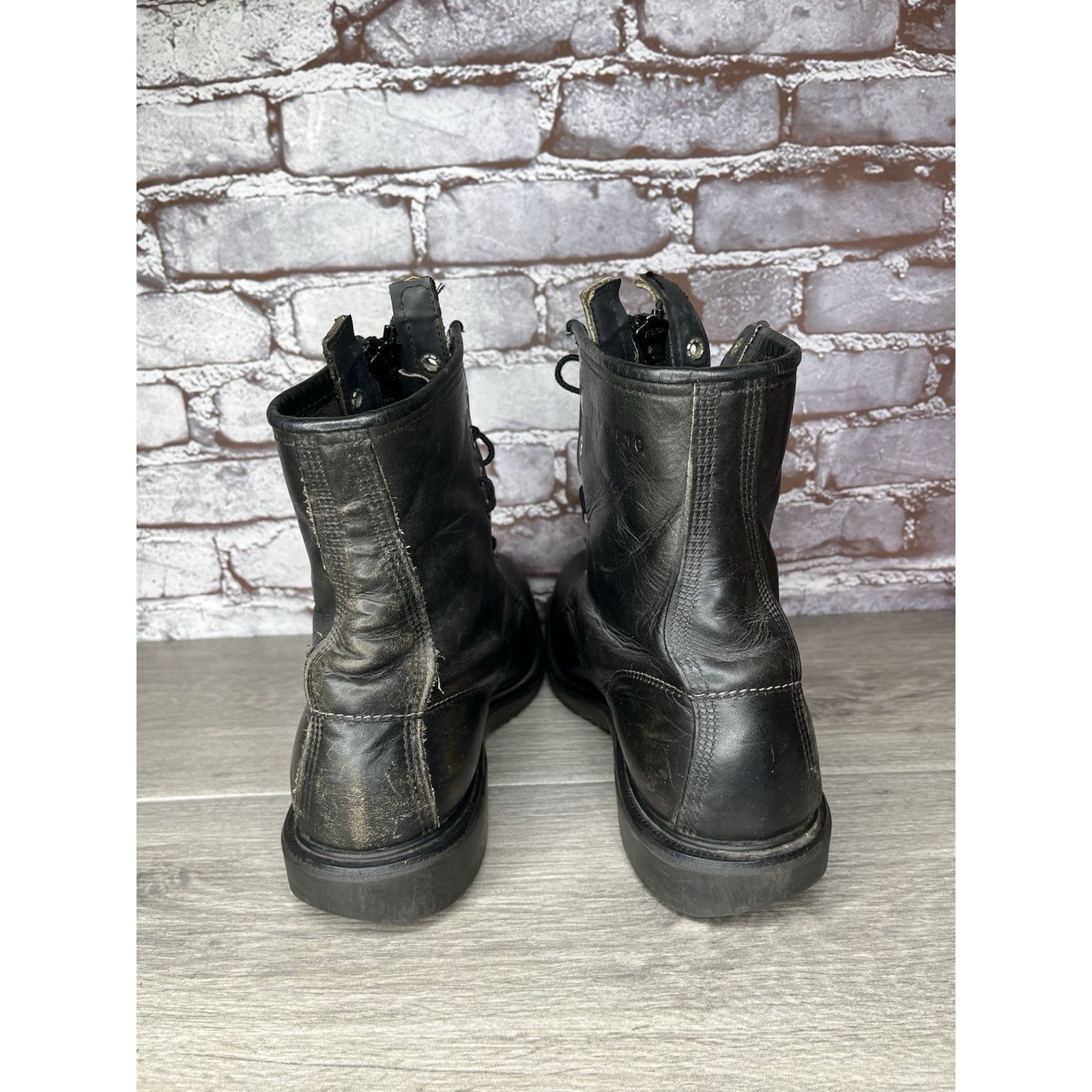 Red Wing RED WING 4473 Vintage USA BLACK LEATHER ENGINEER MILITARY BO Size US 8 / EU 41 - 6 Thumbnail