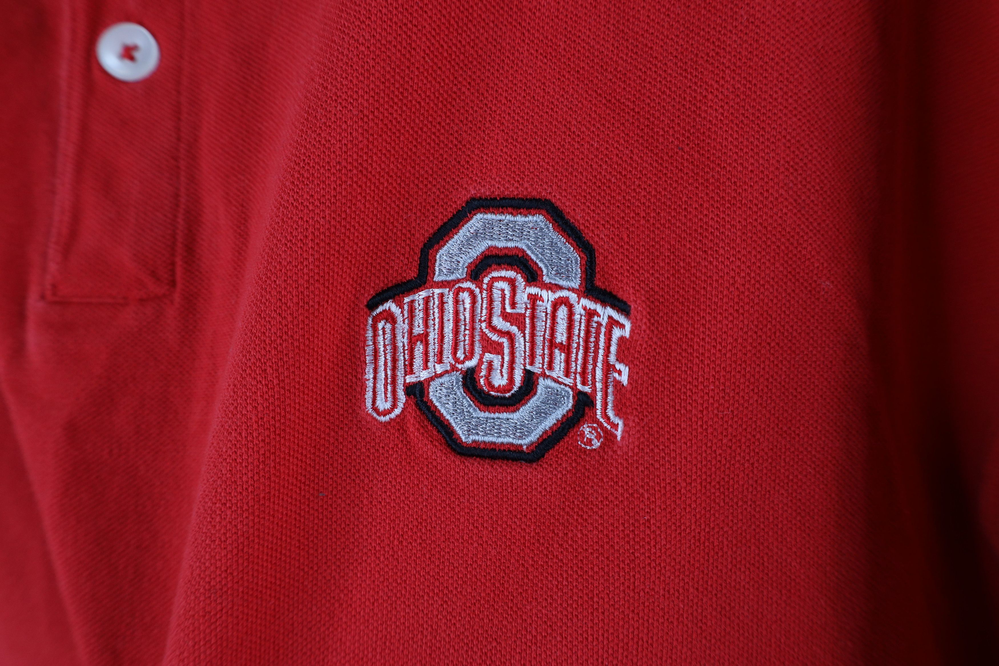 Nike × Vintage Vintage Nike Scott Mini Swoosh Ohio State University Polo Size US XXL / EU 58 / 5 - 4 Thumbnail