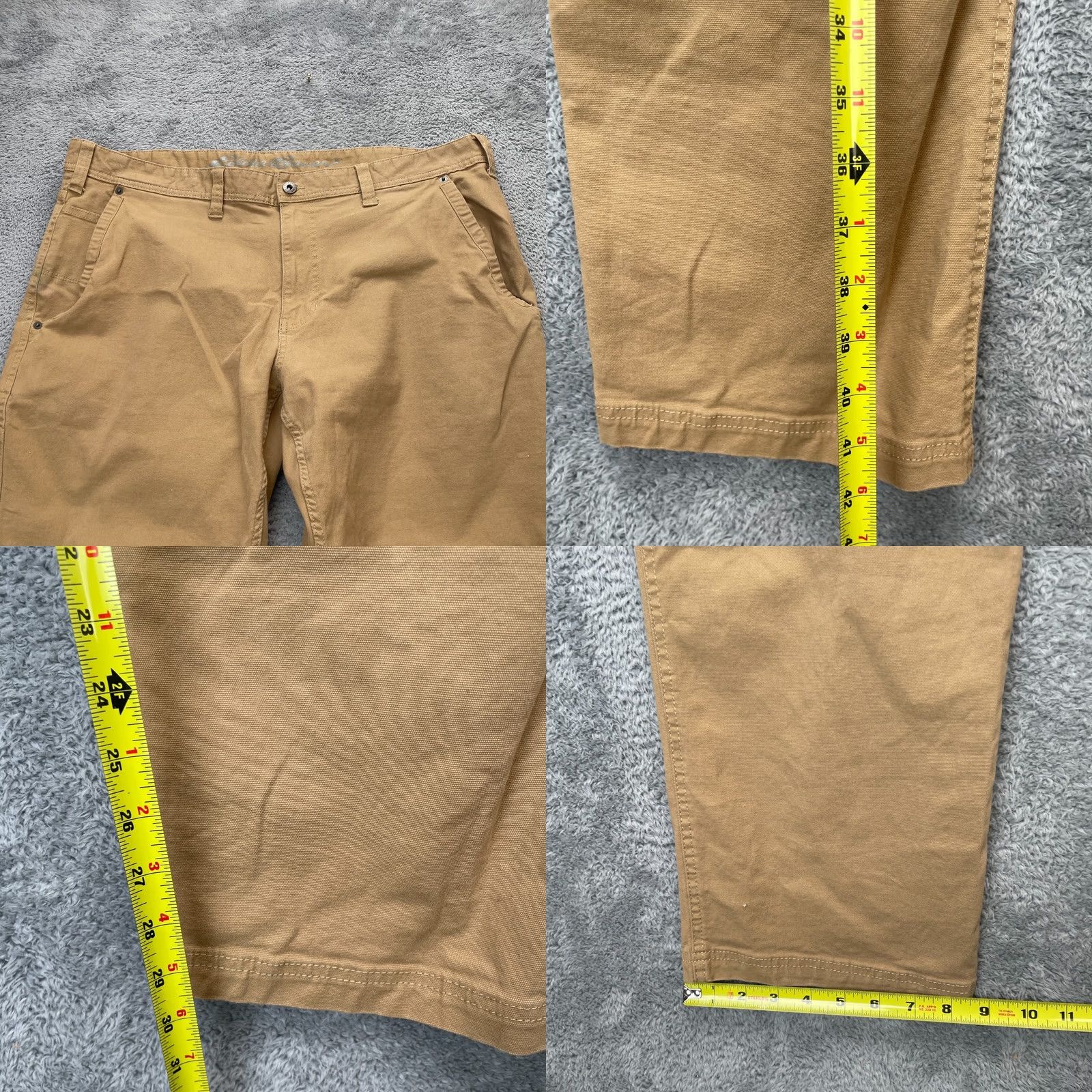 Eddie Bauer Eddie Bauer Mens Pants Brown Canvas Straight Leg Classic Fit Utility Logo 40x32 Size US 40 / EU 56 - 8 Thumbnail