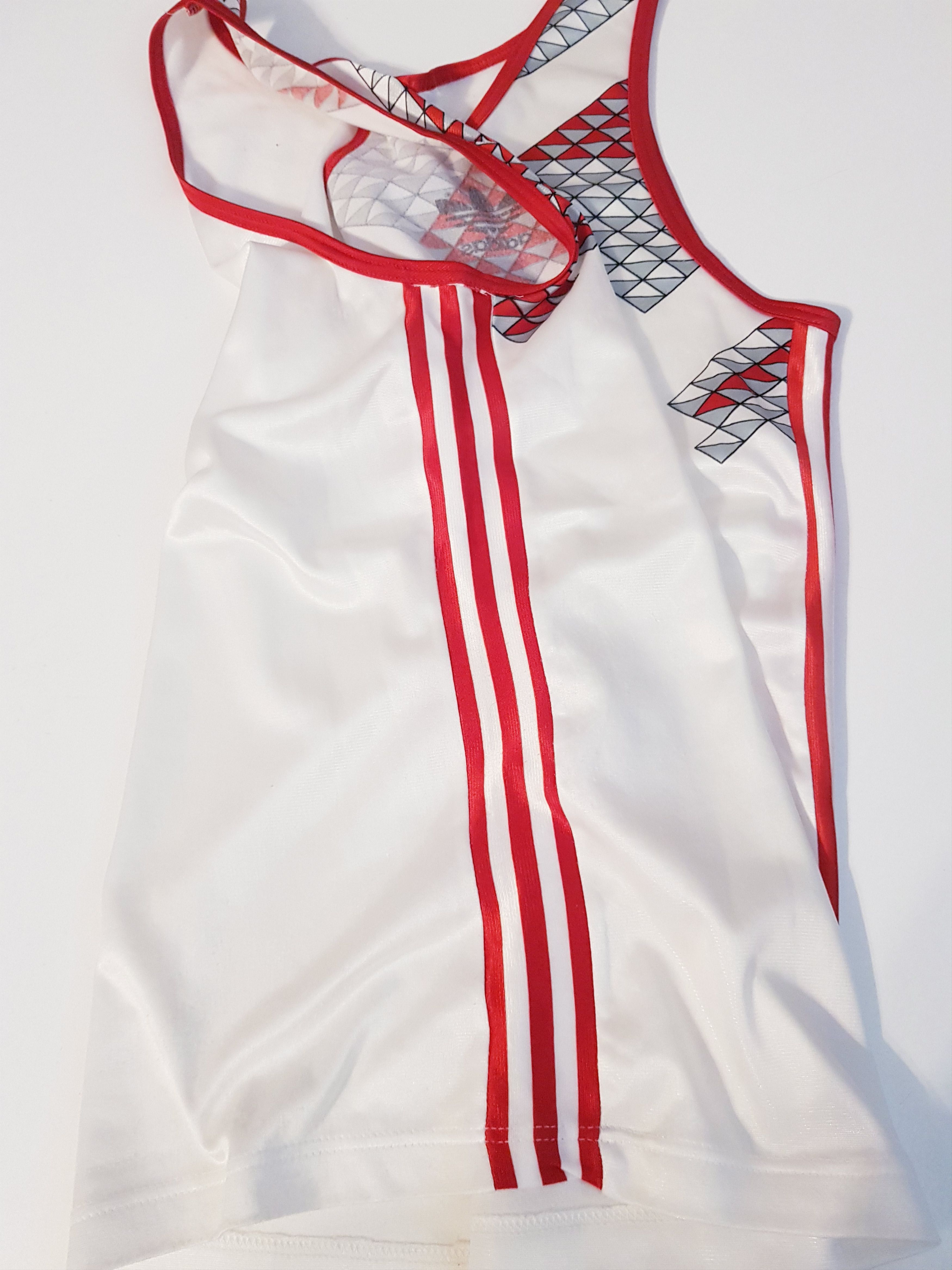 Adidas Adidas Trefoil 80s Vintage Athletics Running Singlet White M Size US M / EU 48-50 / 2 - 3 Thumbnail