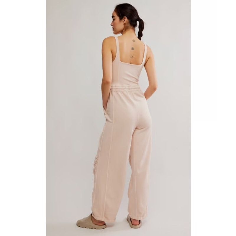 Free People New Free People Movement In Bound Onesie In Blush Pink Sz M Size 28" / US 6 / IT 42 - 3 Thumbnail