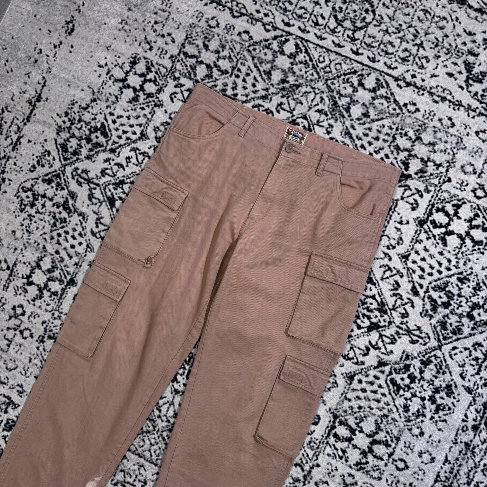 Vintage Vintage Unisex Beige Cotton Cargo Pants Size W38 Y2K 90s Size US 38 / EU 54 - 2 Thumbnail