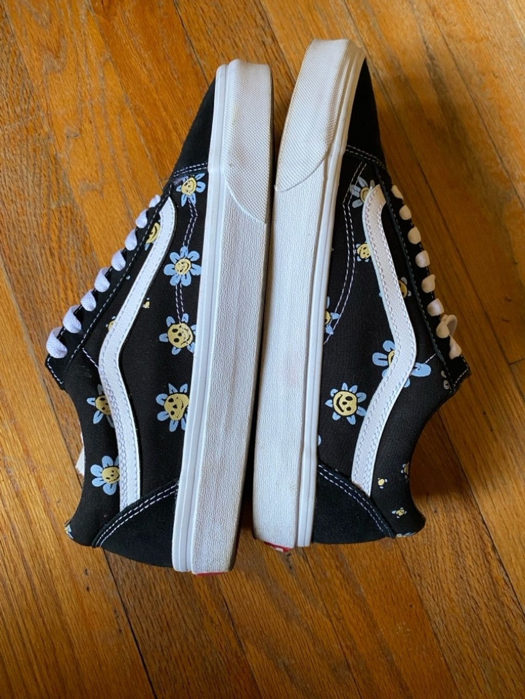 Vans VANS Black Trippy Grin Floral Canvas Suede USM 10 USW 11.5 Size US 11.5 / IT 41.5 - 4 Thumbnail