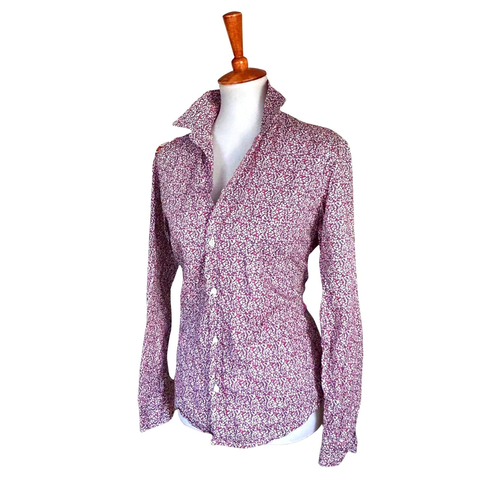Frank & Eileen Frank & Eileen Barry Crinkled Cotton Blouse Floral Print Size M / US 6-8 / IT 42-44 - 4 Thumbnail