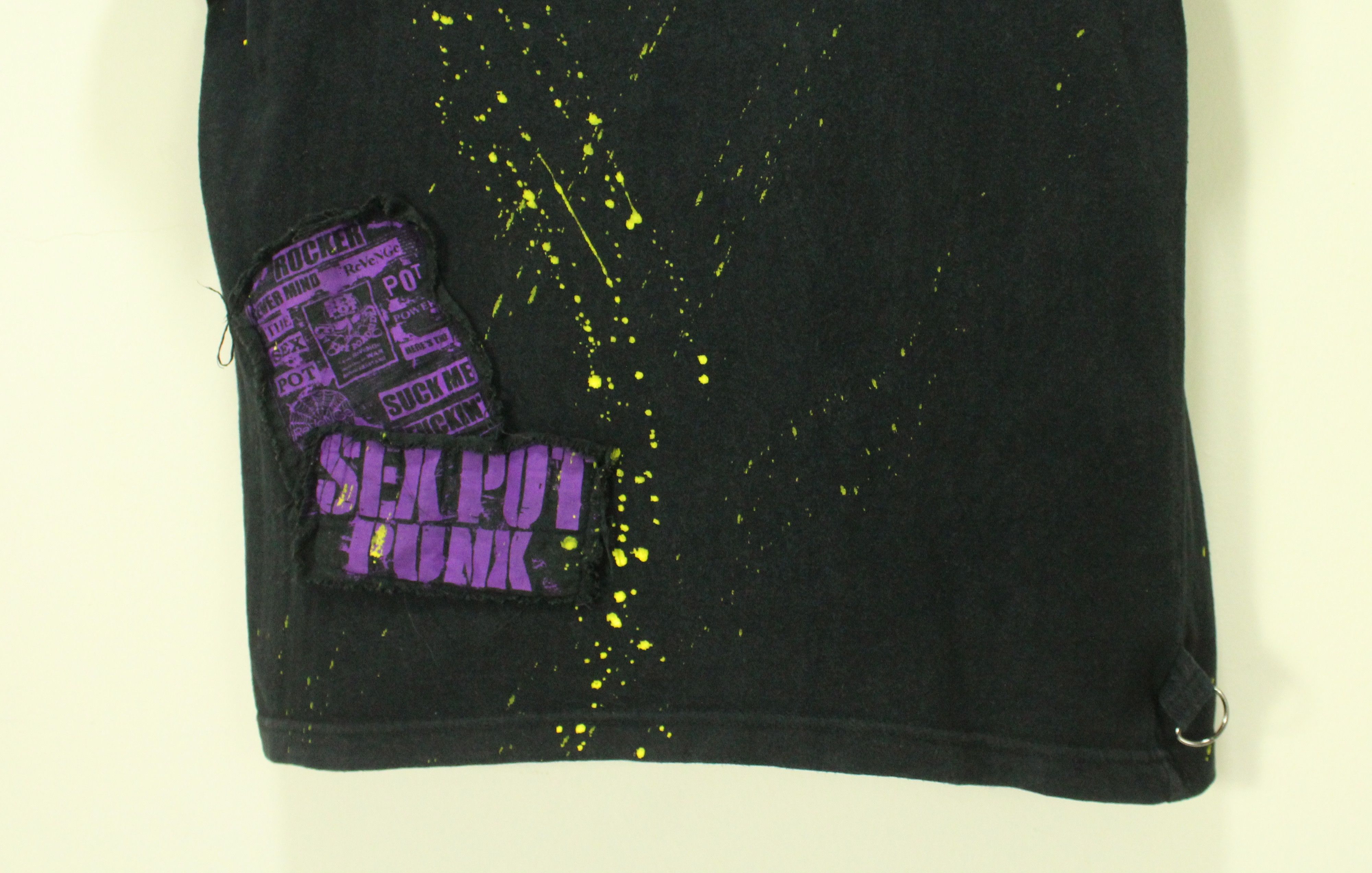 If Six Was Nine × Le Grande Bleu (L.G.B.) × Tornado Mart SEX POT REVENGE T Shirt Punk Style Patches Zipper Size US M / EU 48-50 / 2 - 7 Thumbnail