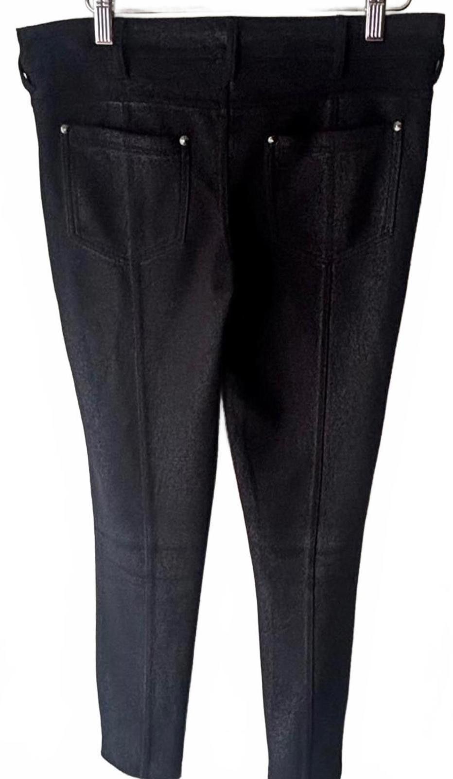 Free People Free People Black Textured Pants Size 27" / US 4 / IT 40 - 7 Thumbnail