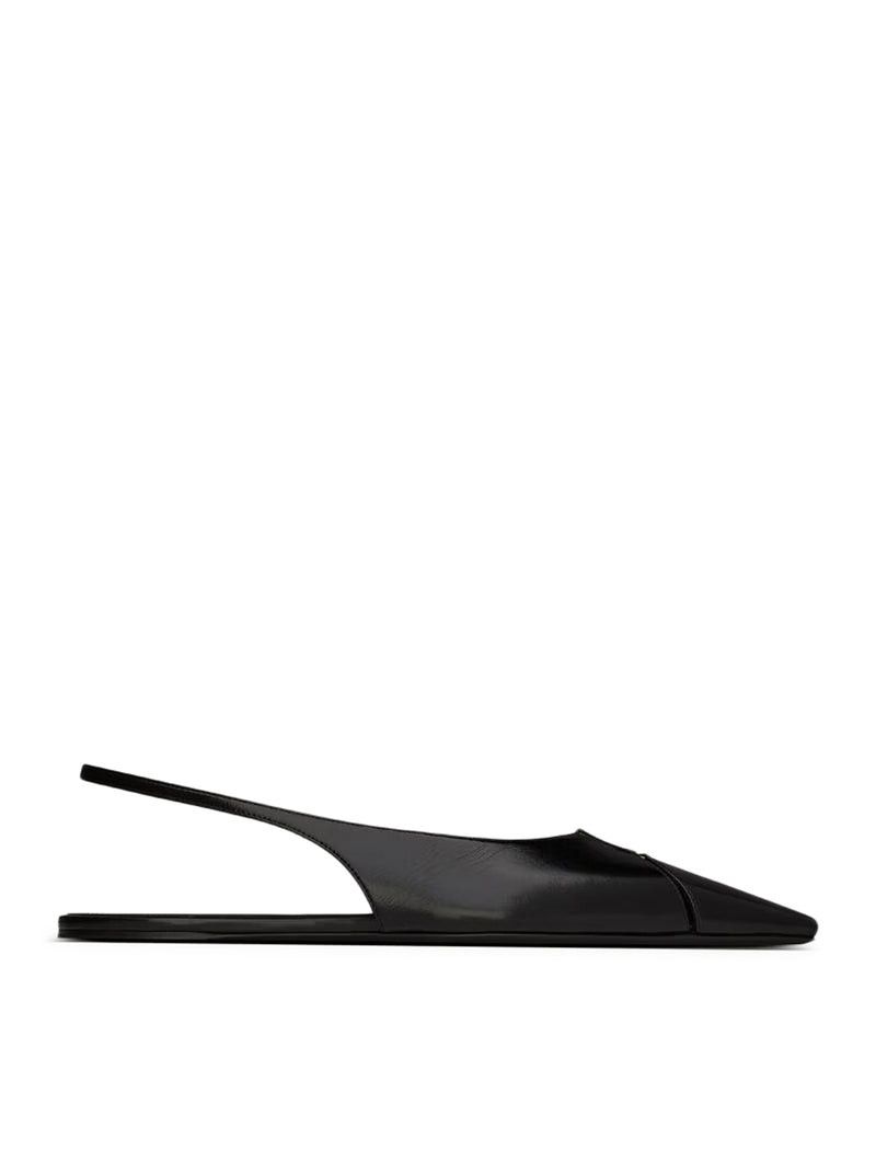 Saint Laurent Paris BABYLONE LEATHER BALLERINAS Size US 7 / IT 37 - 1 Thumbnail