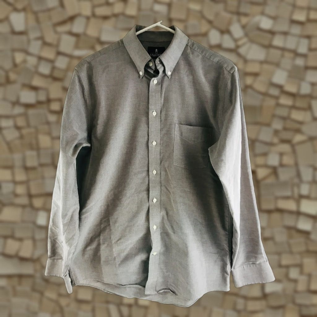 Stafford **Stafford Gray Men's XL Button Down Long Sleeve** User: **Stafford Gray Men's XL Button Down Long Sleeve** Size US XL / EU 56 / 4 - 1 Thumbnail