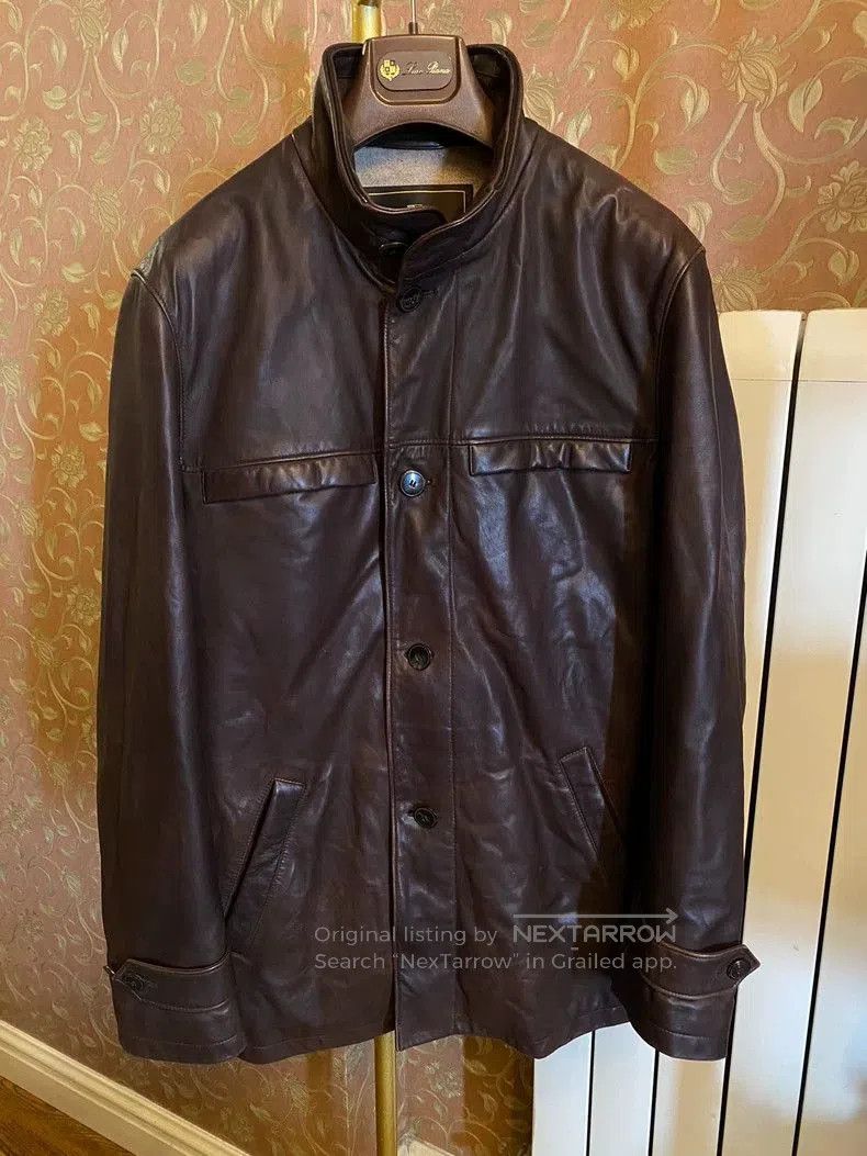 Loro Piana Loro Piana Leather Jacket with Removable Hood. Size US M / EU 48-50 / 2 - 2 Thumbnail