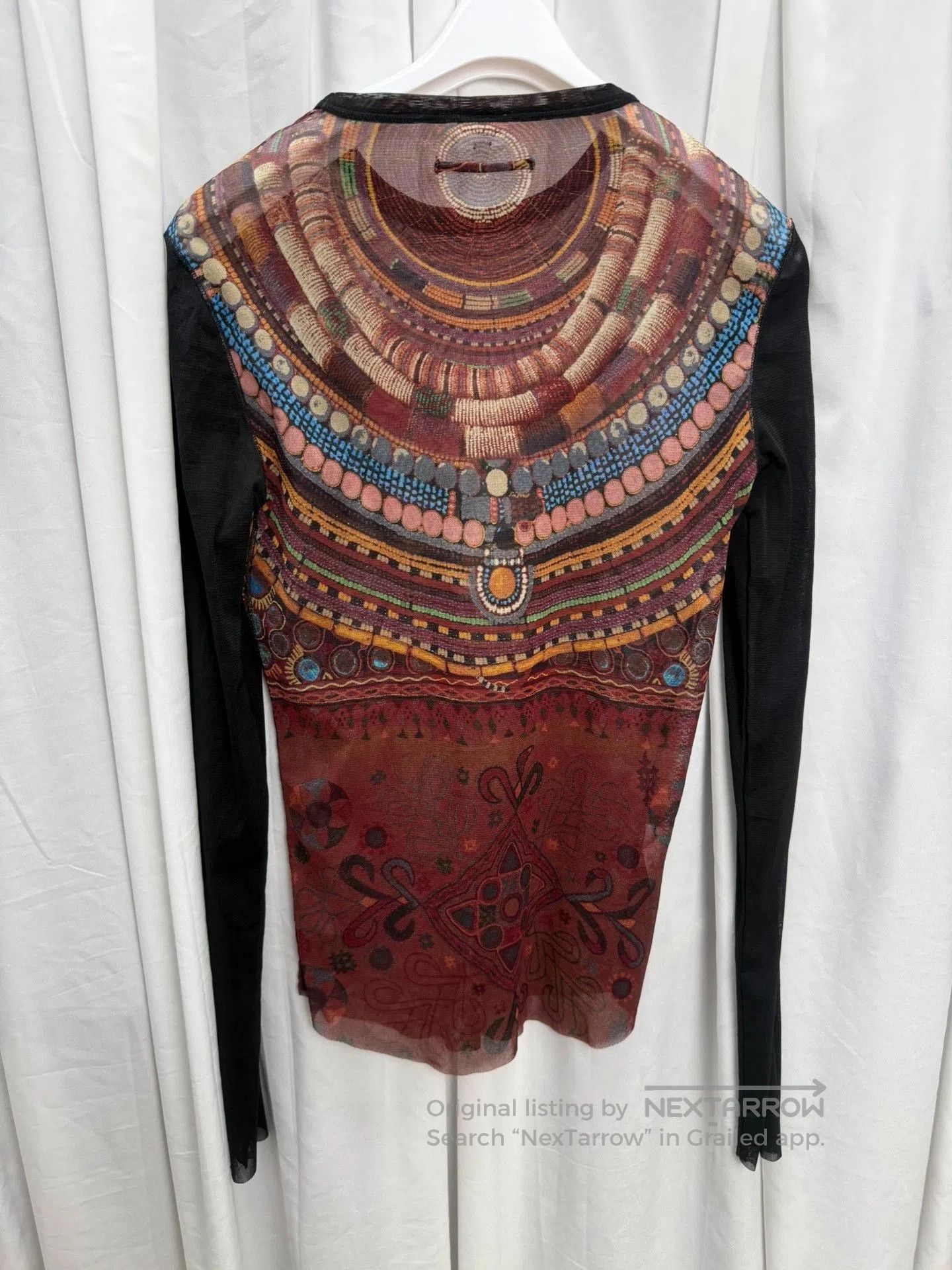 Jean Paul Gaultier Jean Paul Gaultier Mesh Beaded Top. Size L / US 10 / IT 46 - 6 Thumbnail