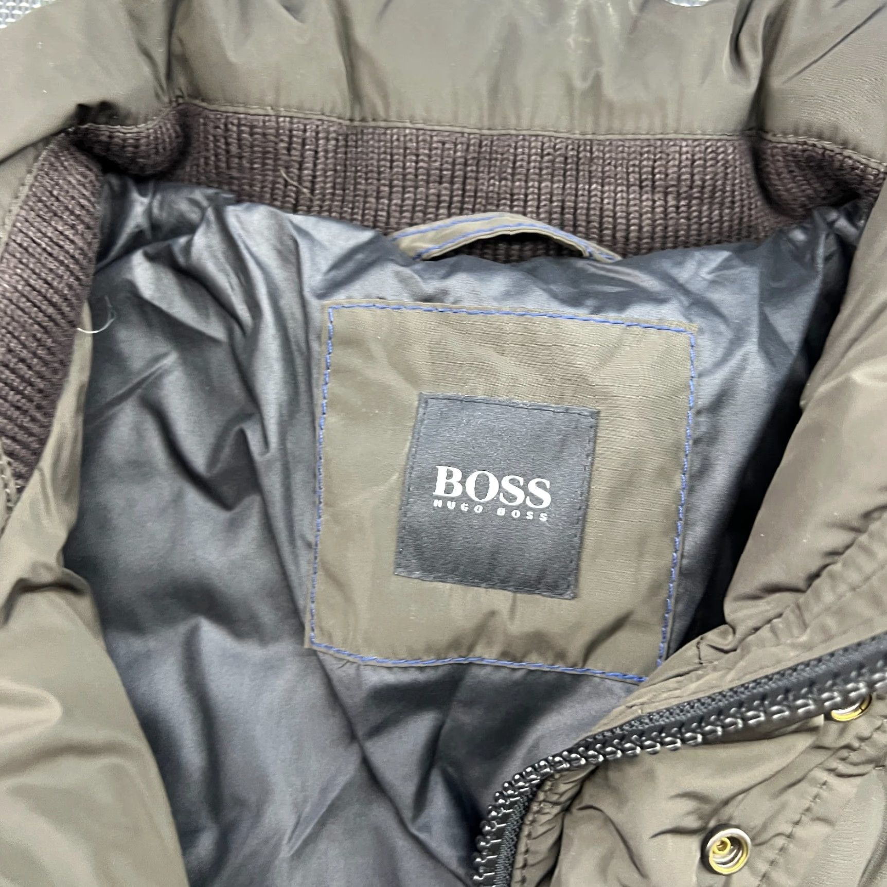 Hugo Boss HUGO BOSS Jacket Mens Size 50 Down Olive Green Khaki Parka Full Zip Hooded Size US M / EU 48-50 / 2 - 4 Thumbnail