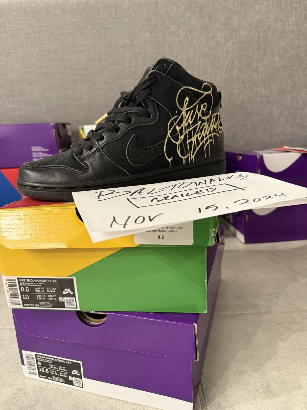 Nike Nike SB Dunk High Pro QS Size US 8.5 / EU 41-42 - 1 Thumbnail