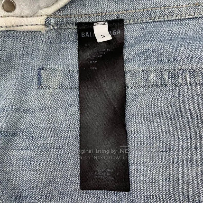 Balenciaga Balenciaga size S Color-Blocked Distressed Cotton Casual S Size US 27 - 9 Thumbnail